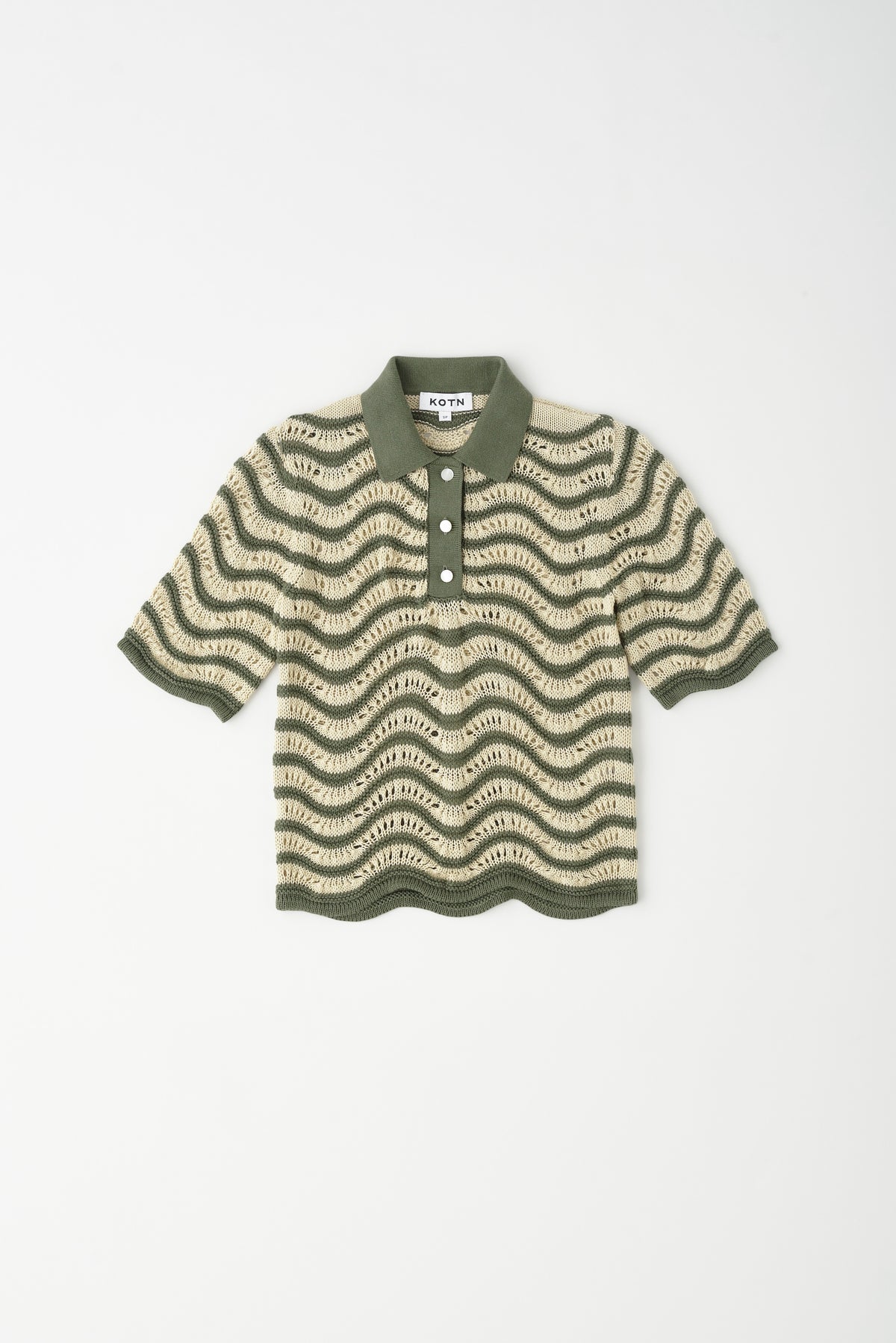 Women's Sabah Polo in Olive/Natural