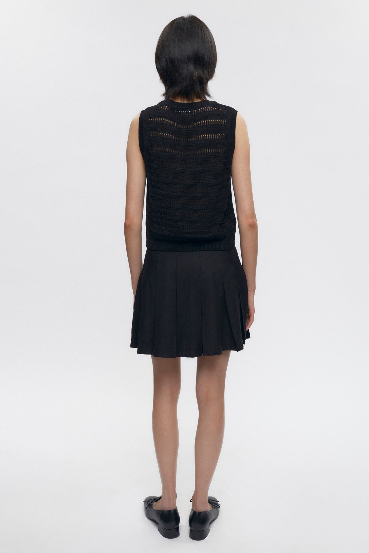 Débardeur en tricot Acacia pour femme en noir
