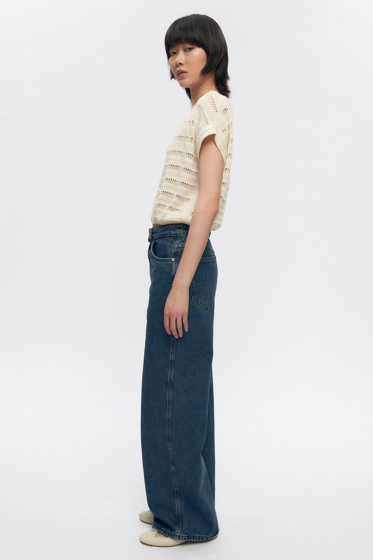 Gilet en tricot Acacia pour femme en naturel