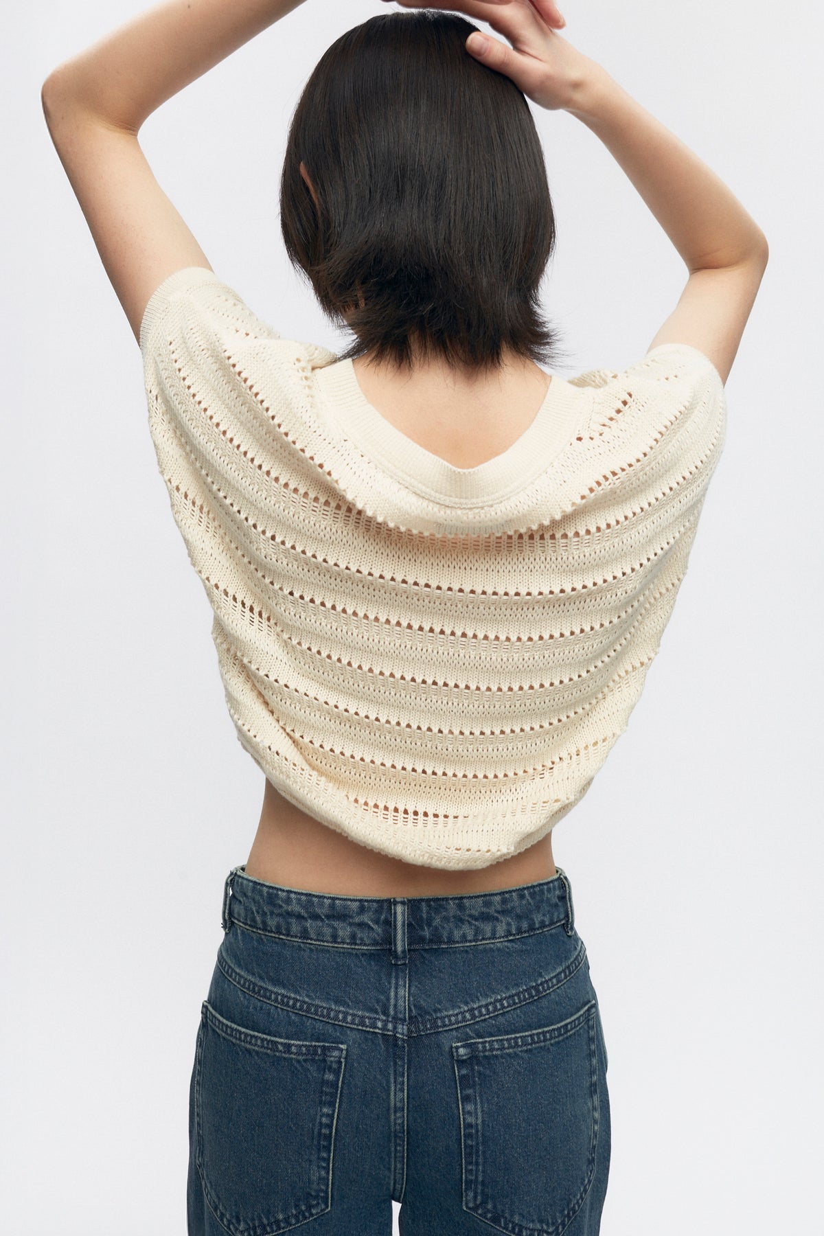 Gilet en tricot Acacia pour femme en naturel