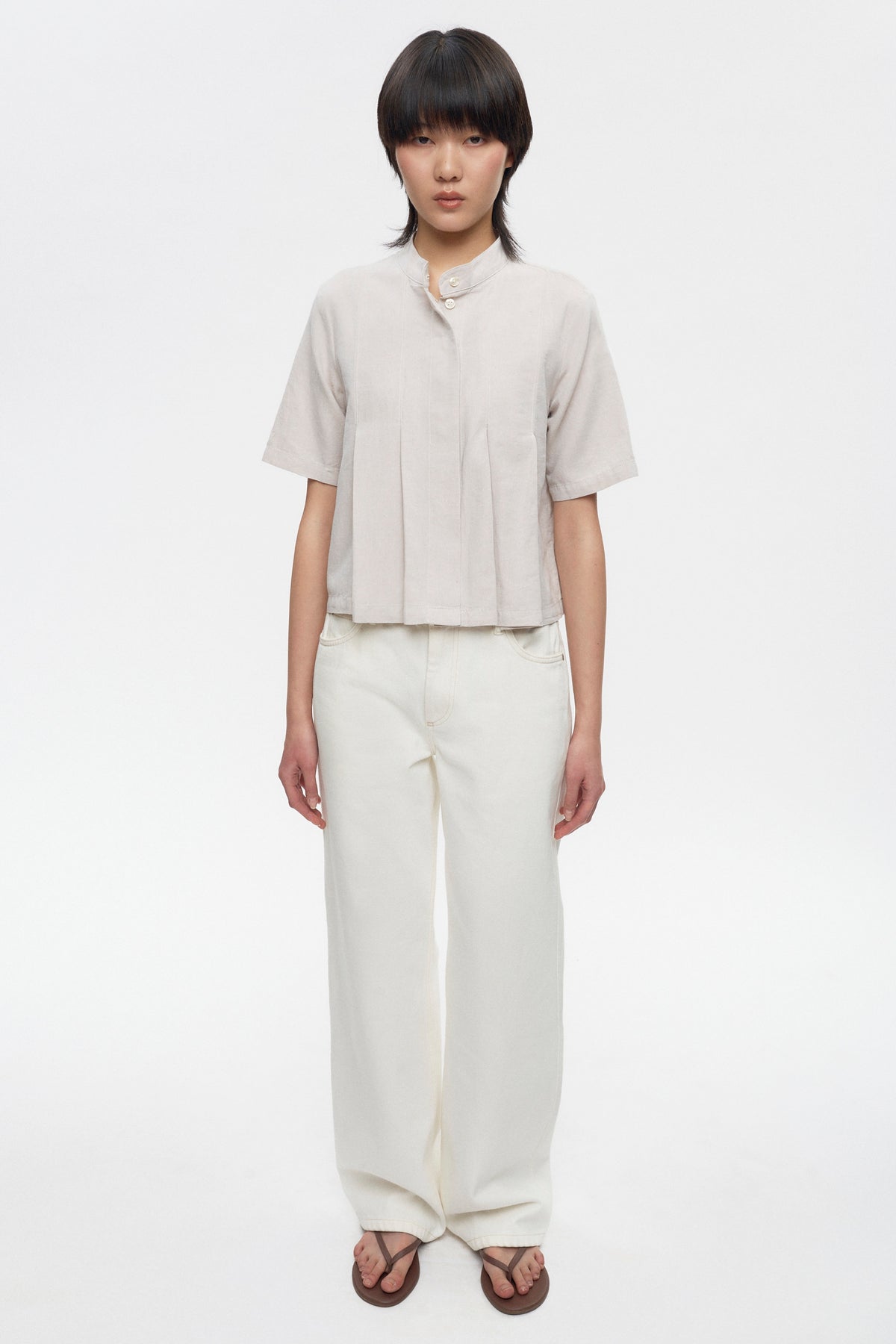 Chemise Amarna pour femme en naturel