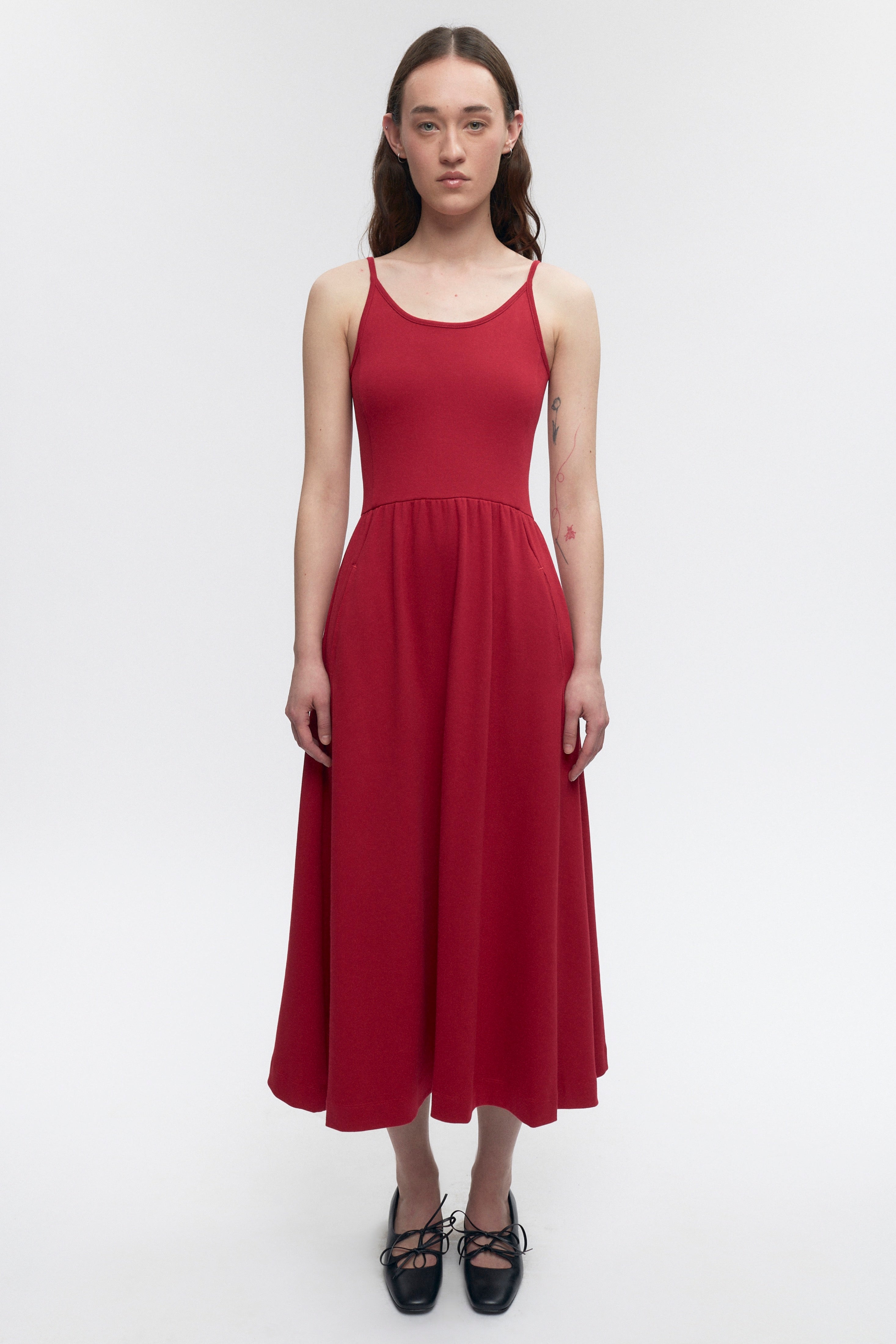 Women's Ballet Dress in Jester Red