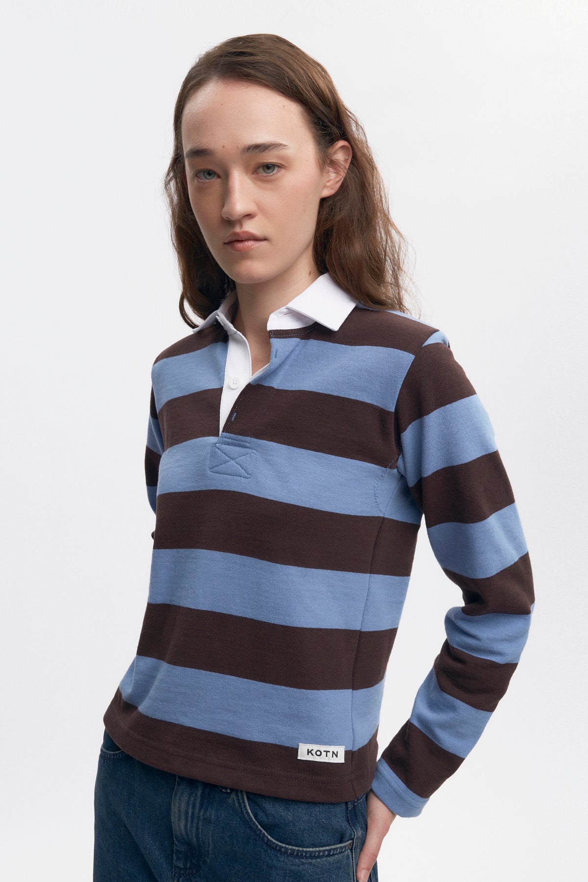 Maillot de rugby rétréci en columbia/Brown