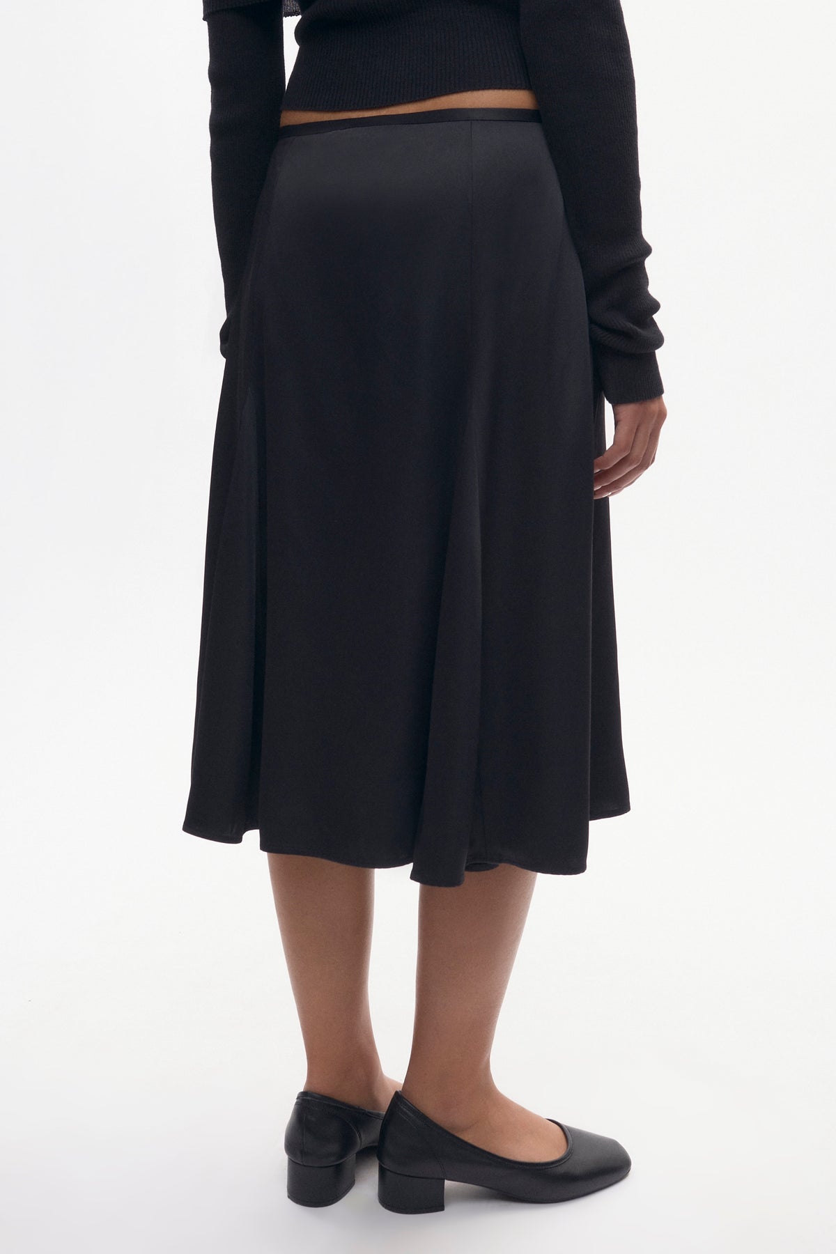 Jupe midi Cleo pour femme en noir