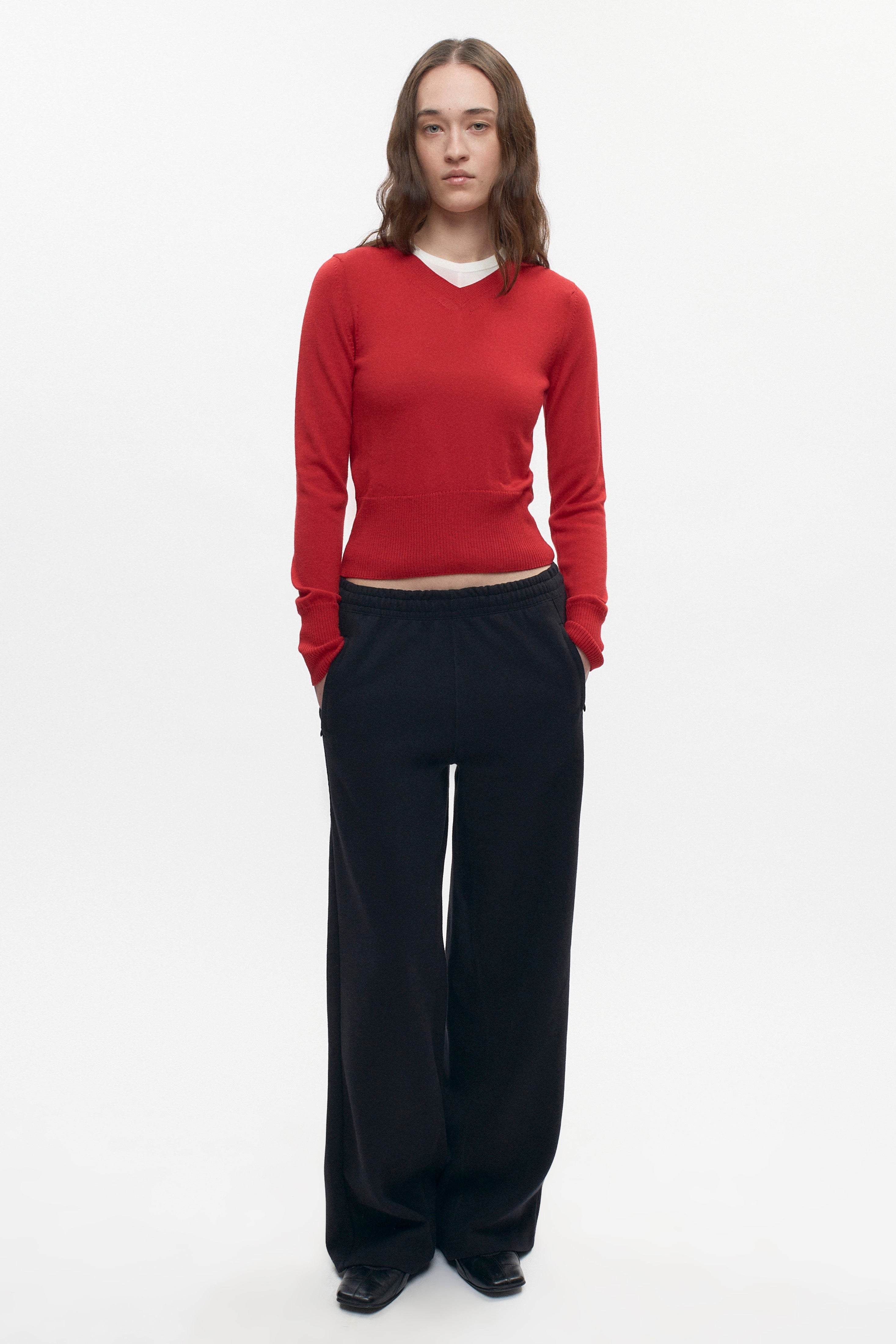 Pantalon douillet pour femme en noir