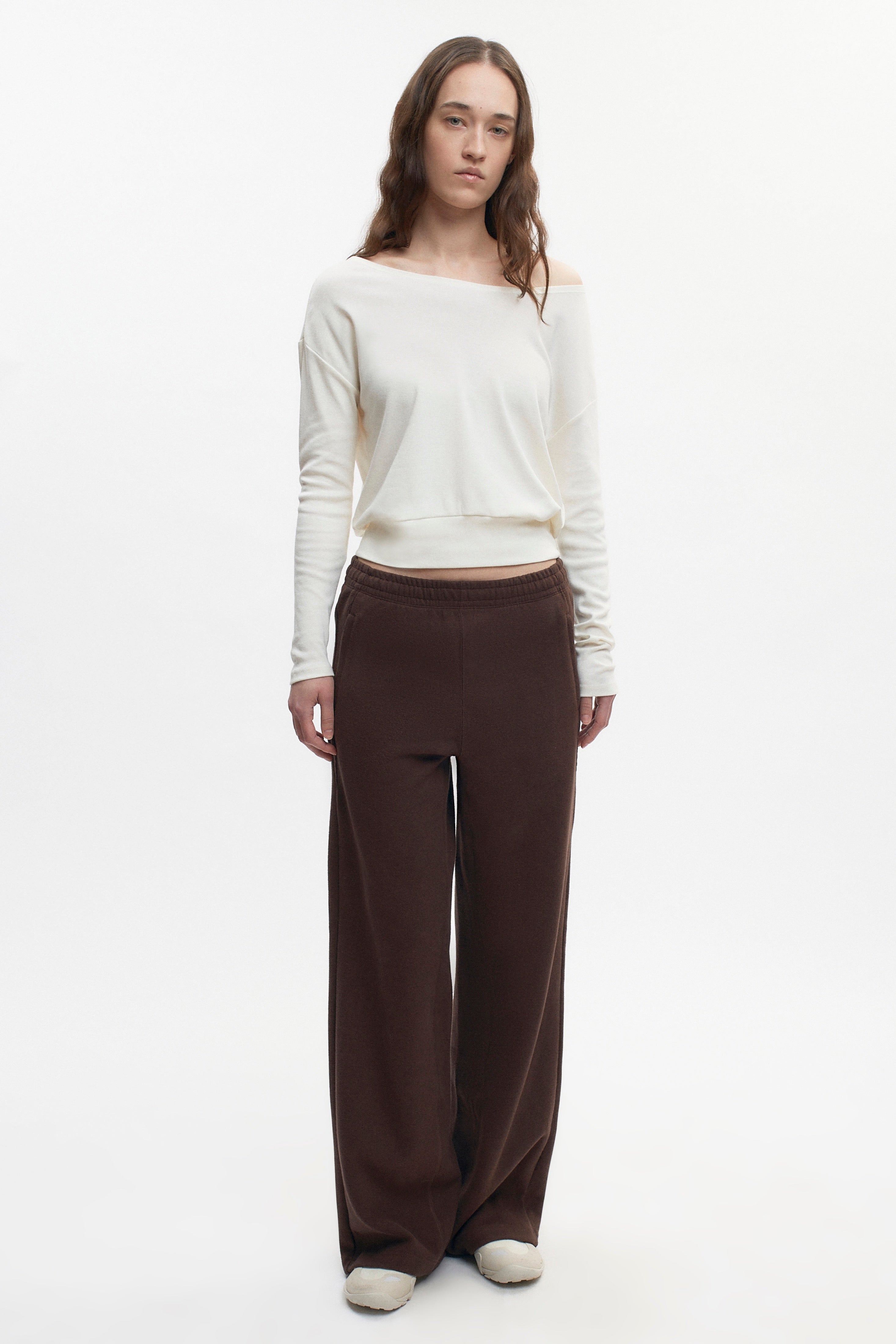 Pantalon confortable pour femmes en graine de café