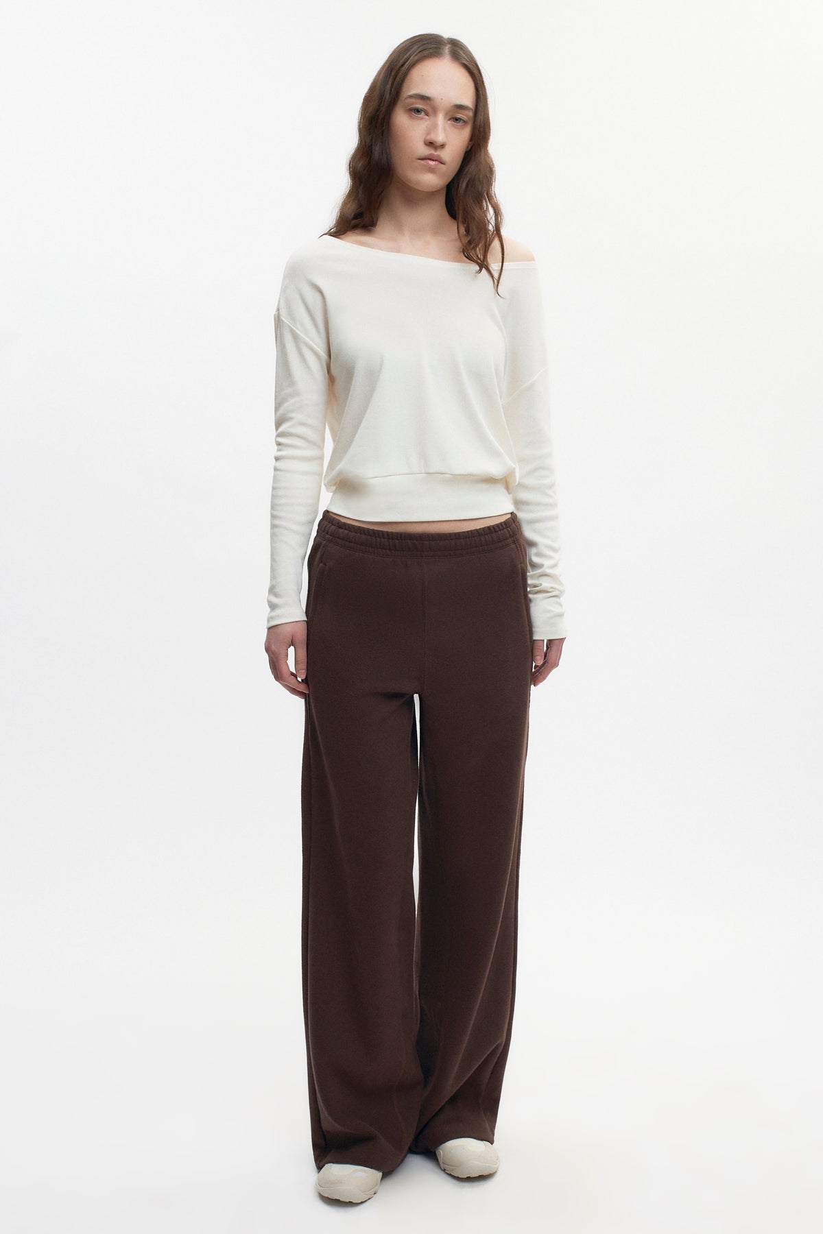 Pantalon confortable pour femmes en graine de café