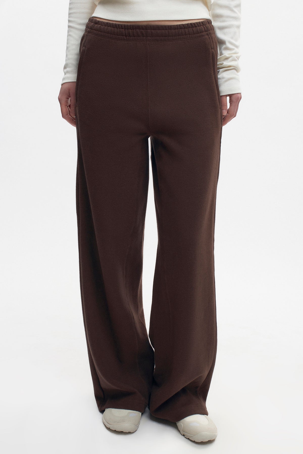 Pantalon confortable pour femmes en graine de café