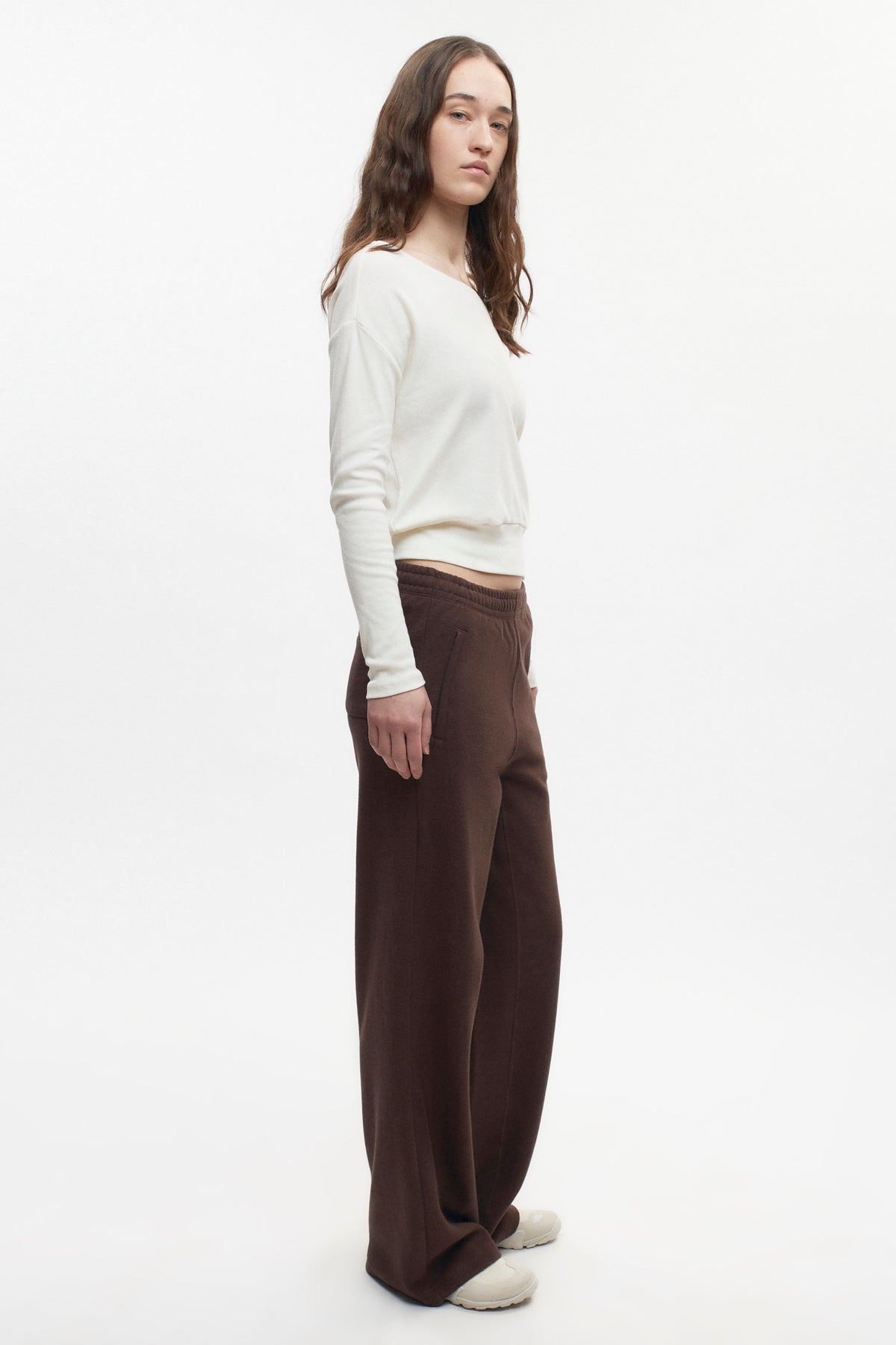 Pantalon confortable pour femmes en graine de café