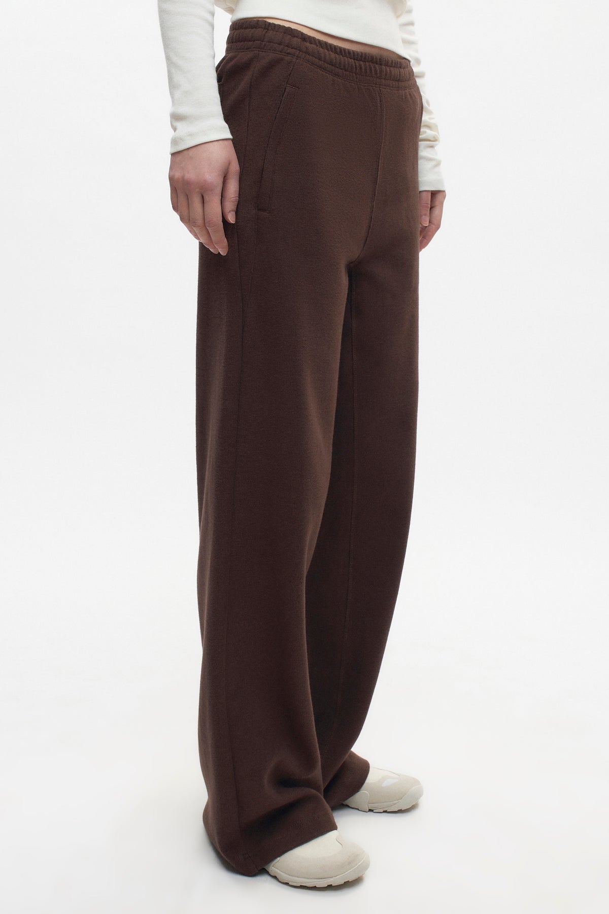 Pantalon confortable pour femmes en graine de café