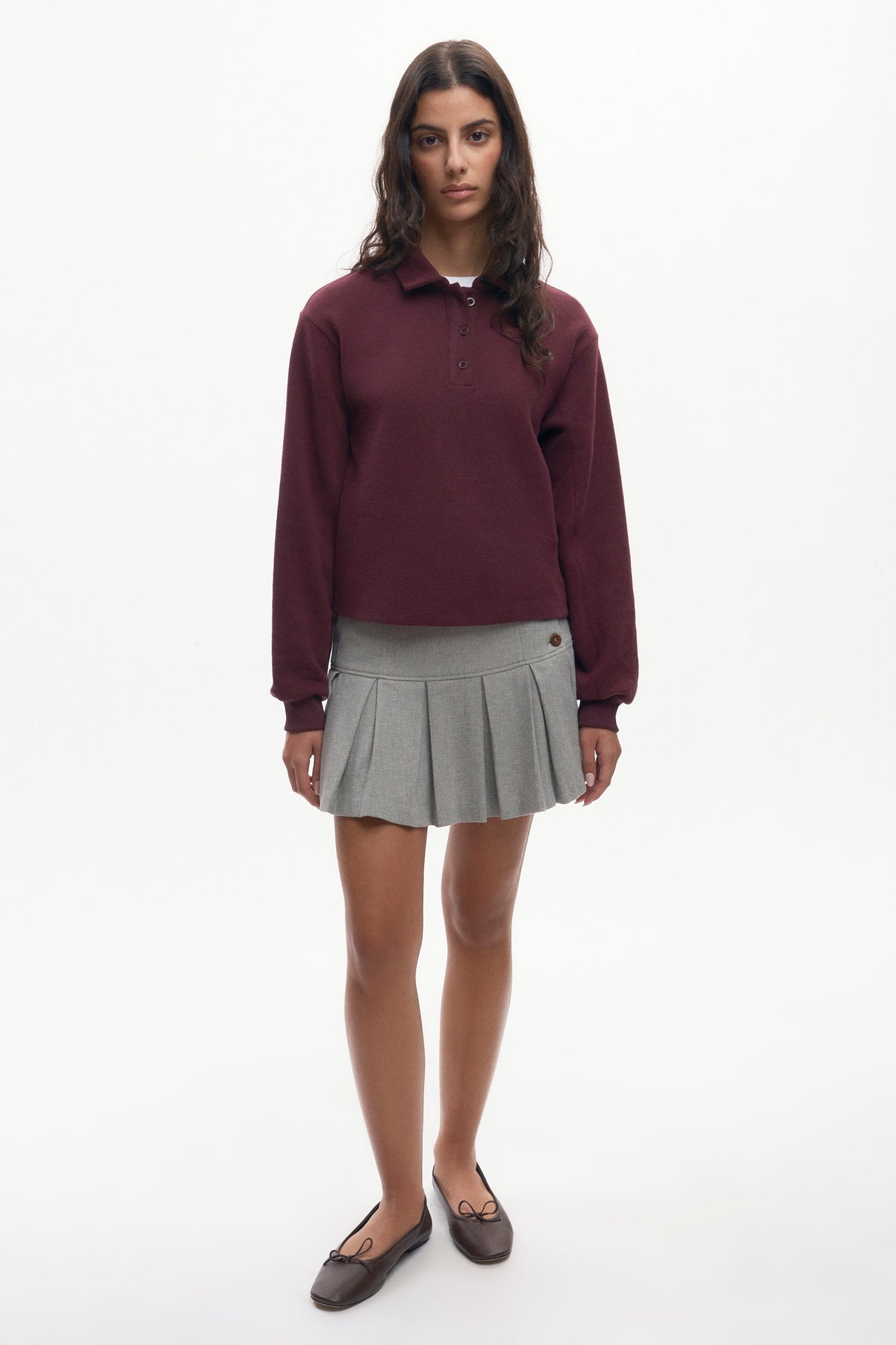Polo Femme en prune