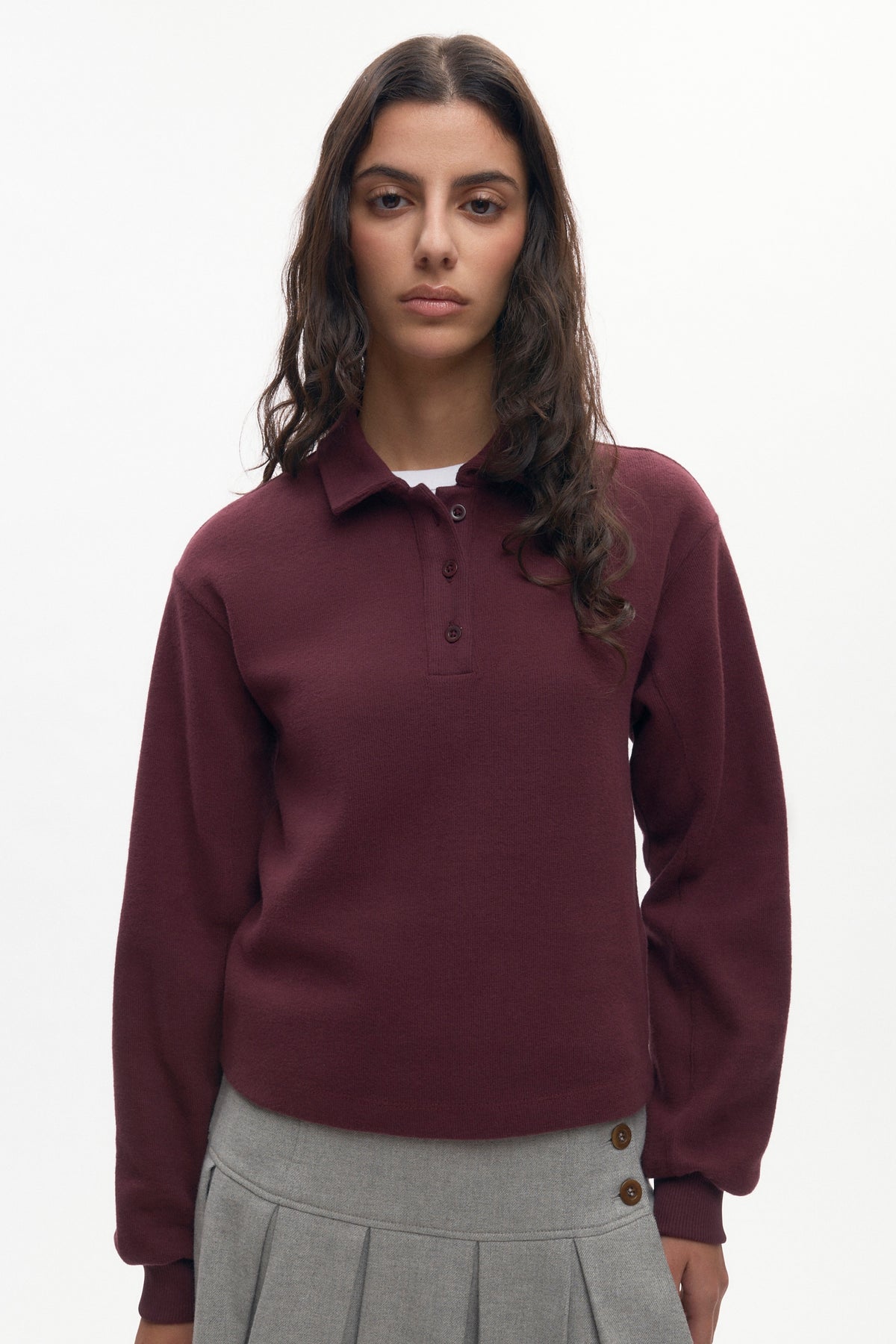Polo Femme en prune