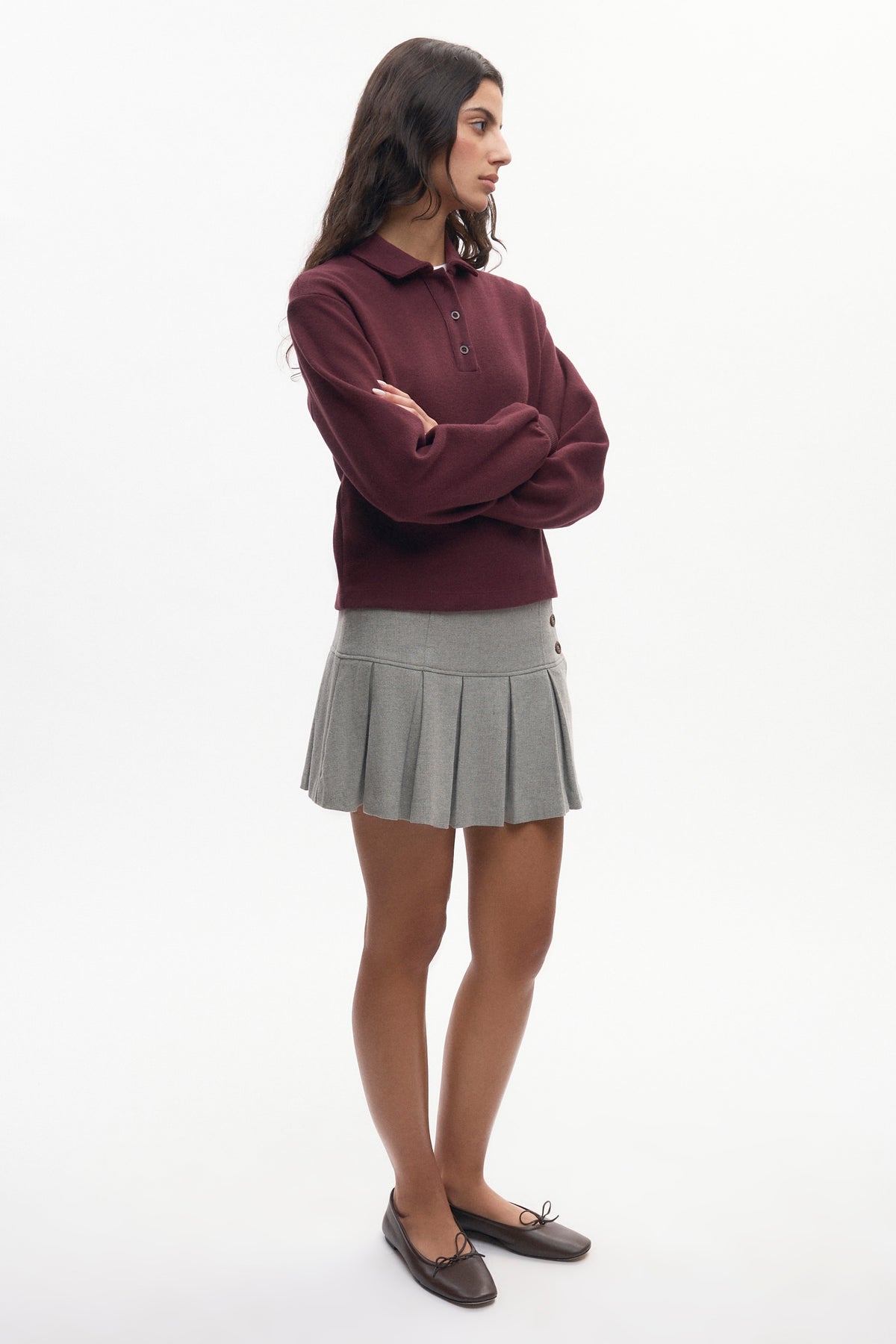 Polo Femme en prune