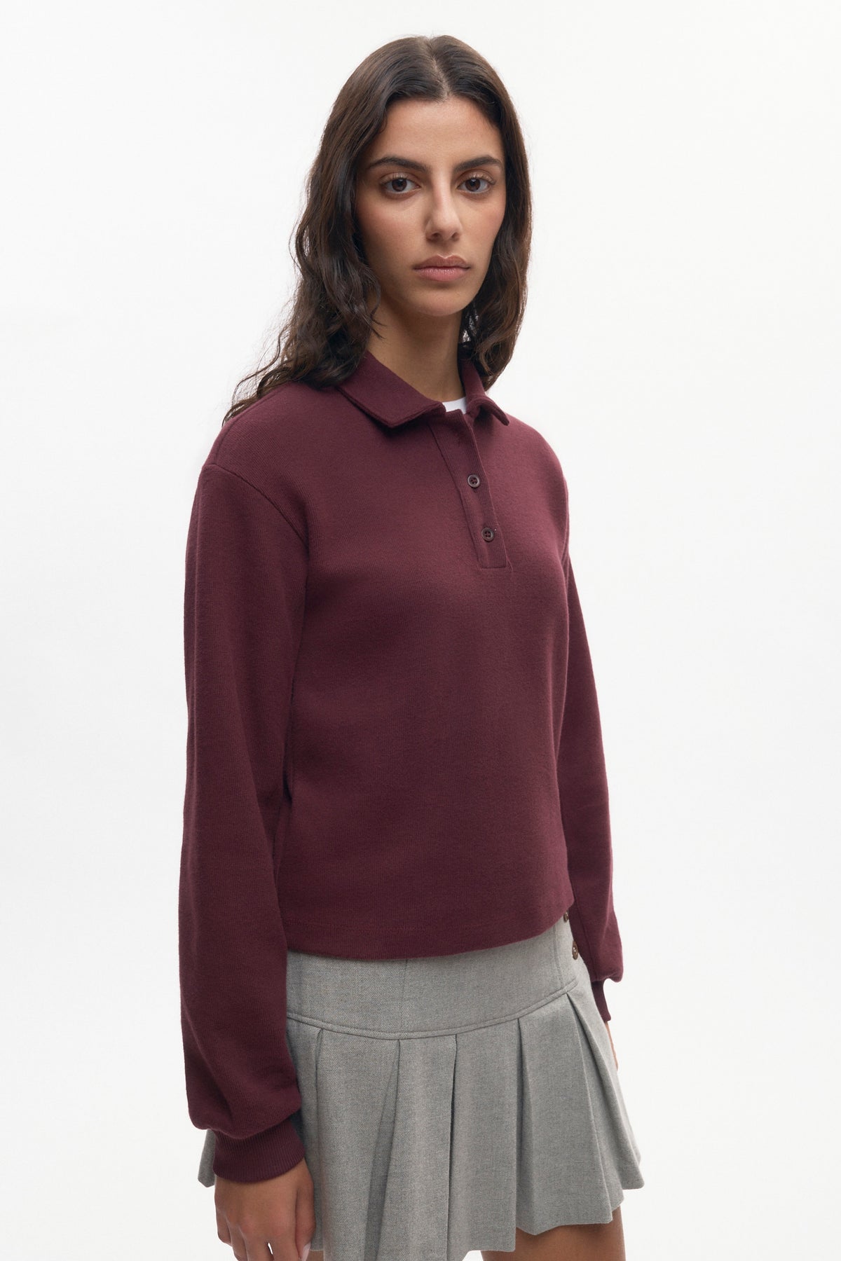 Polo Femme en prune