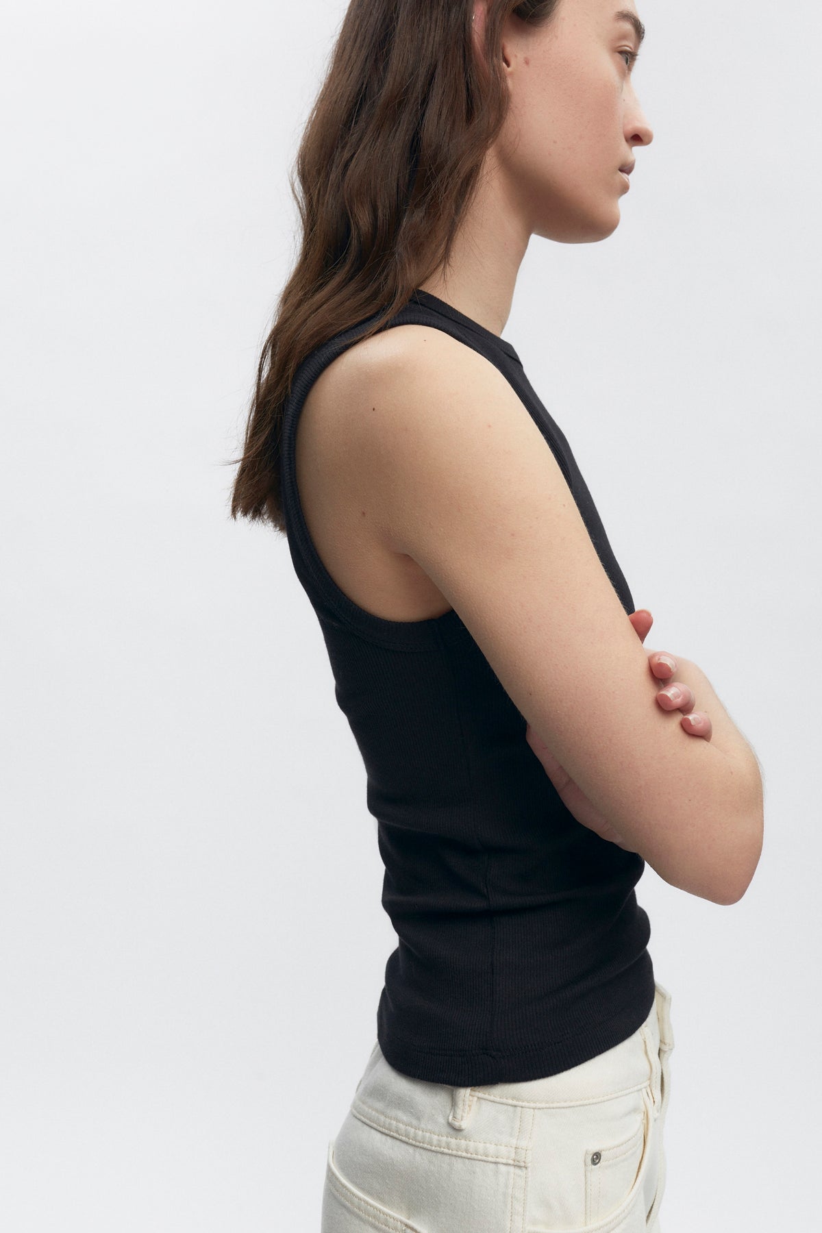 Débardeur décolleté en noir