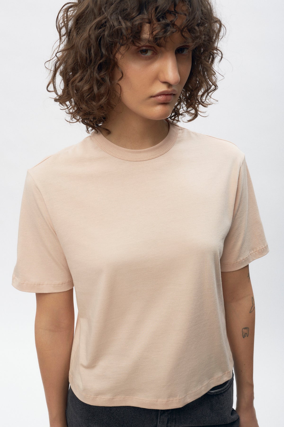 T-shirt Easy Crew Femme en cameo Rose