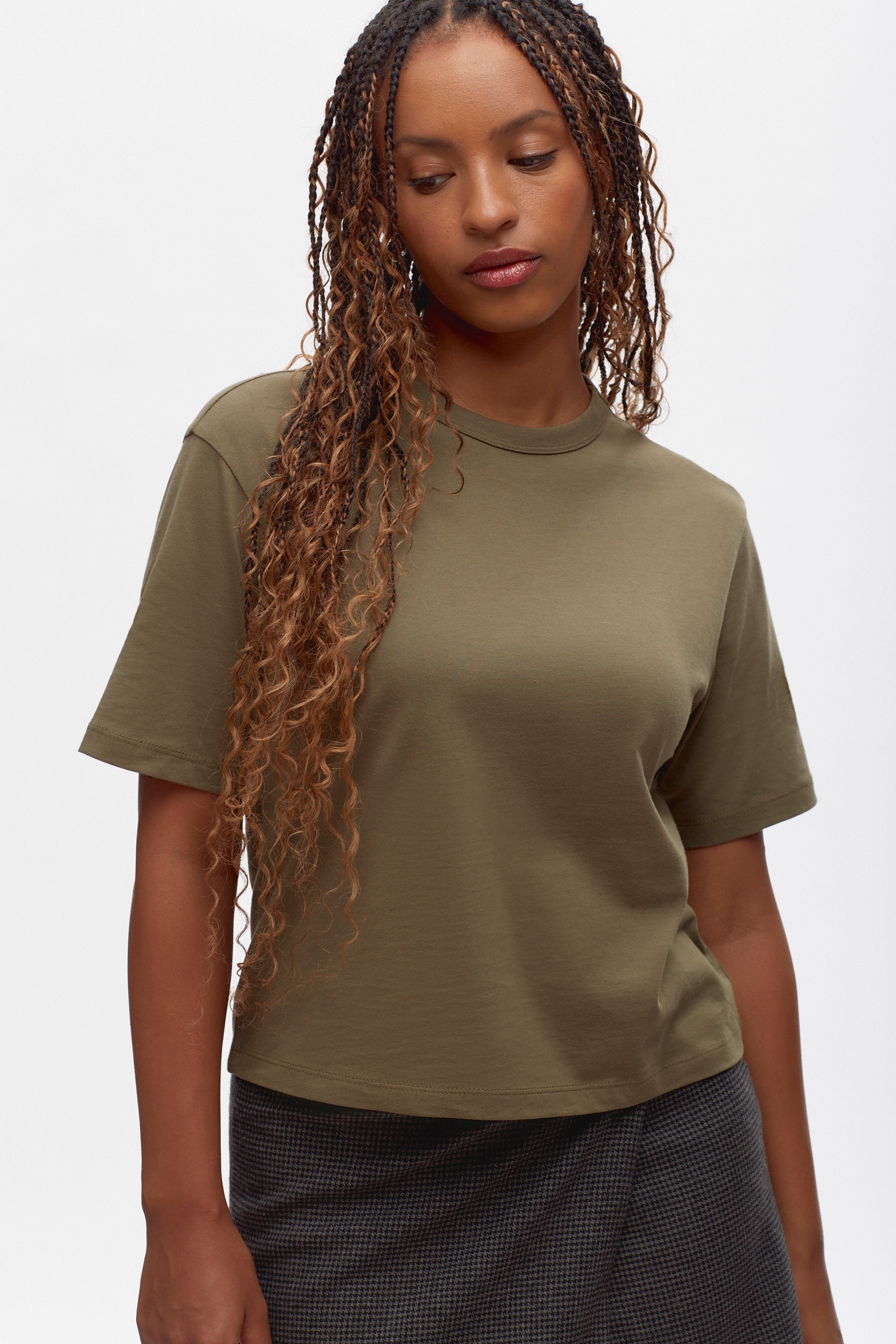 T-shirt Easy Crew Femme en olive