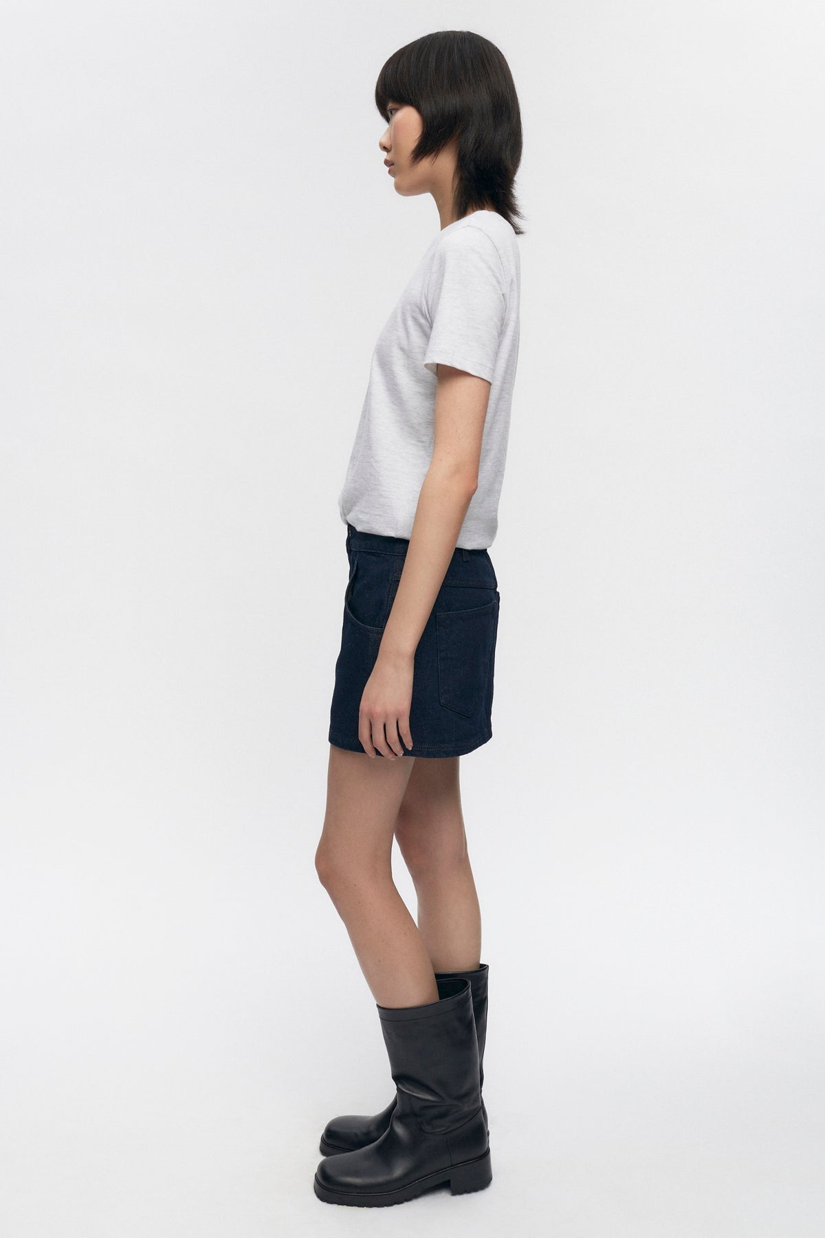 Coupe essentielle pour femmes en ash Melange