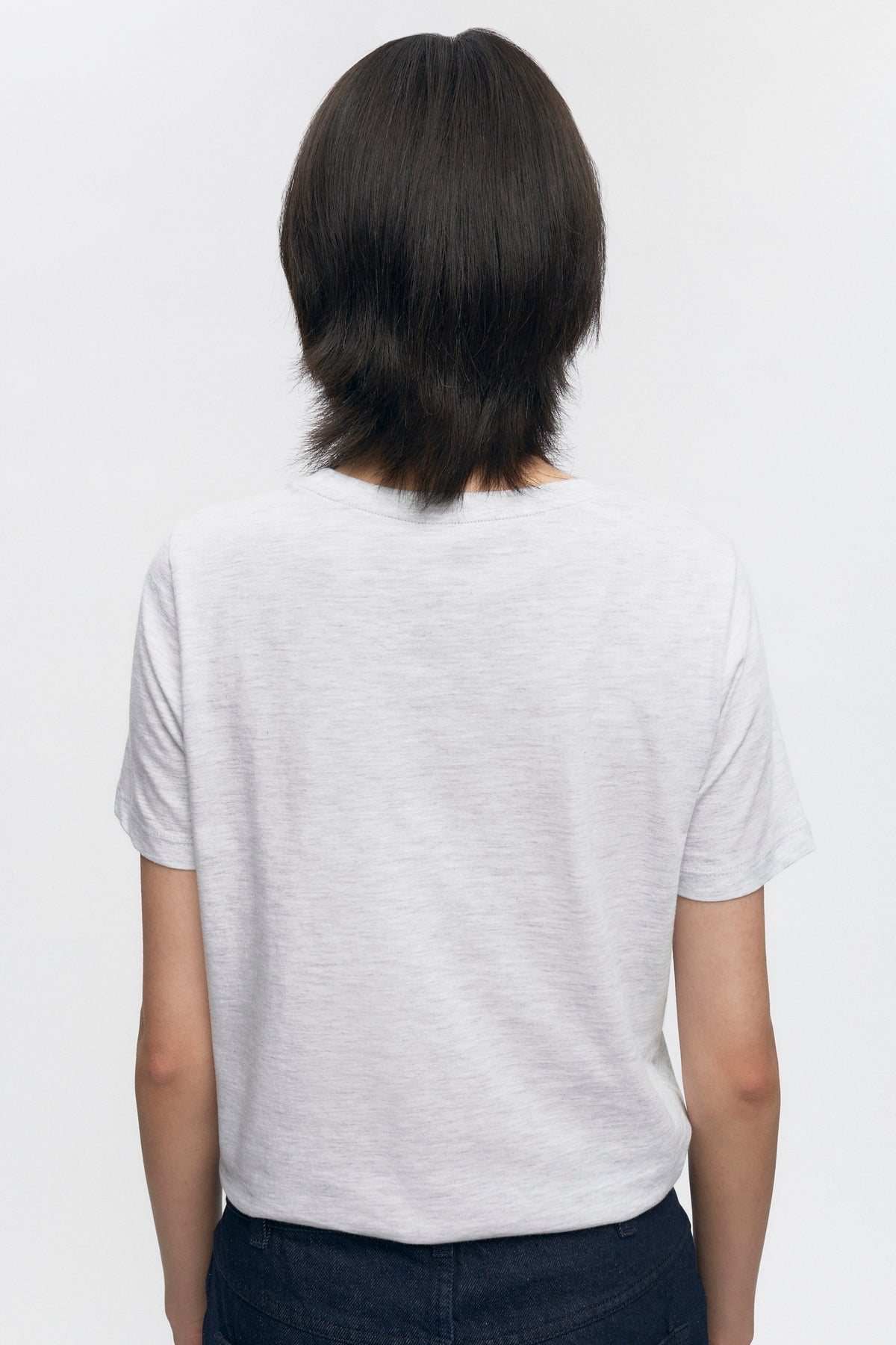 Coupe essentielle pour femmes en ash Melange