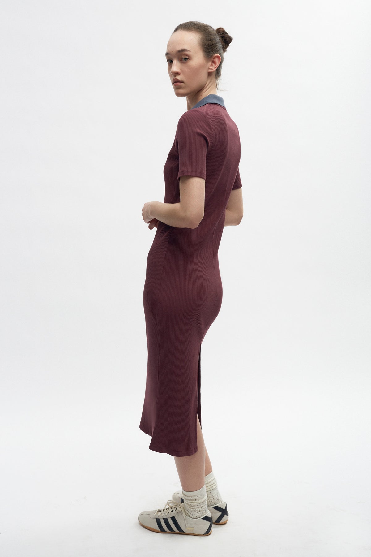 Robe Garden City pour femme en prune/Crépuscule foncé