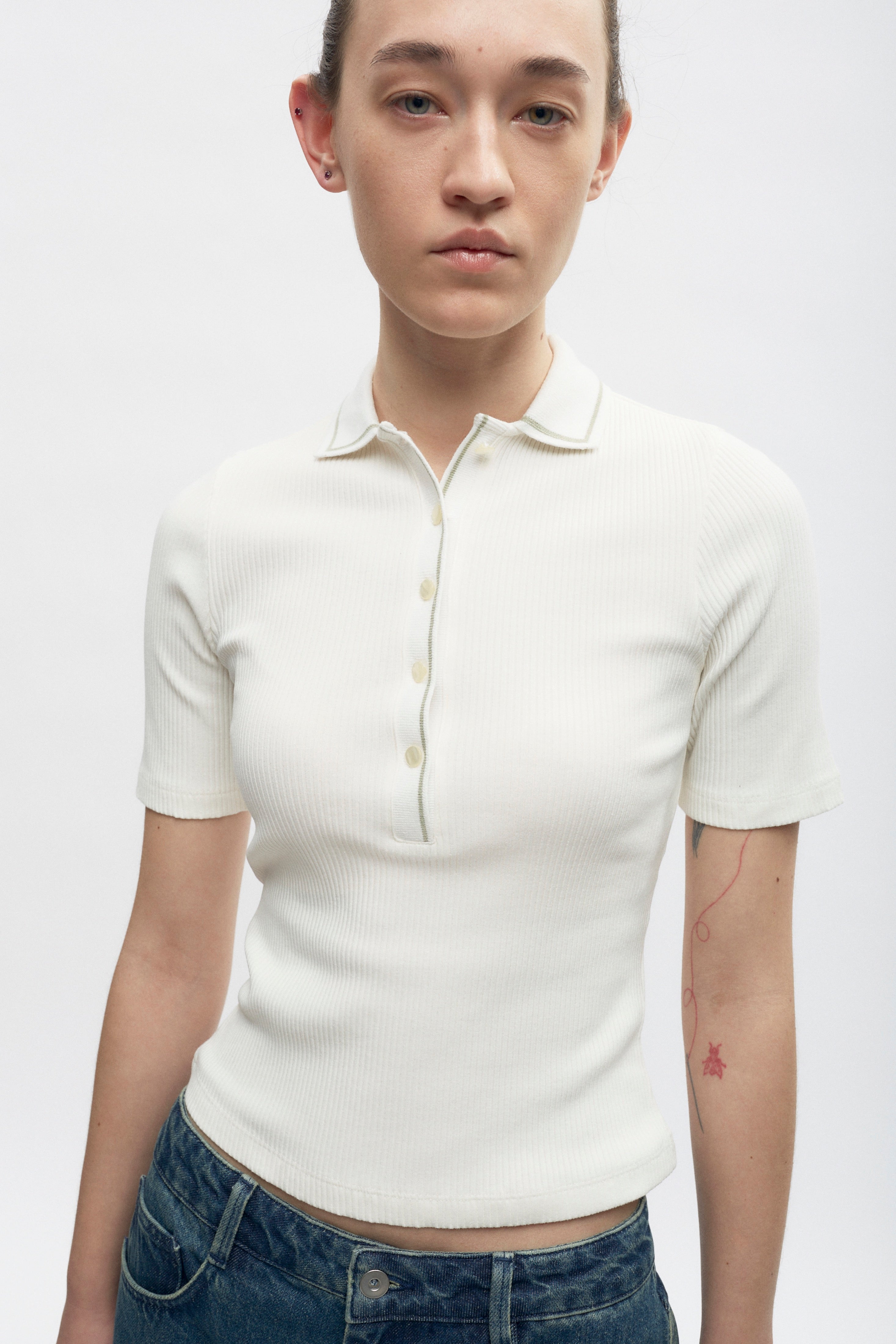 Polo Garden City pour femme en guimauve/Nénuphar