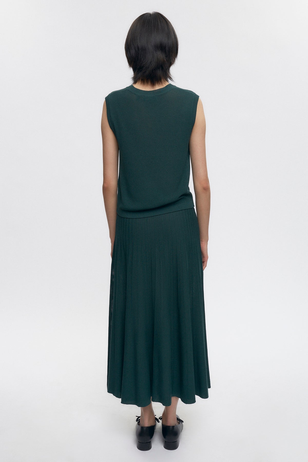 Jupe en tricot Gezira pour femmes en racing Green