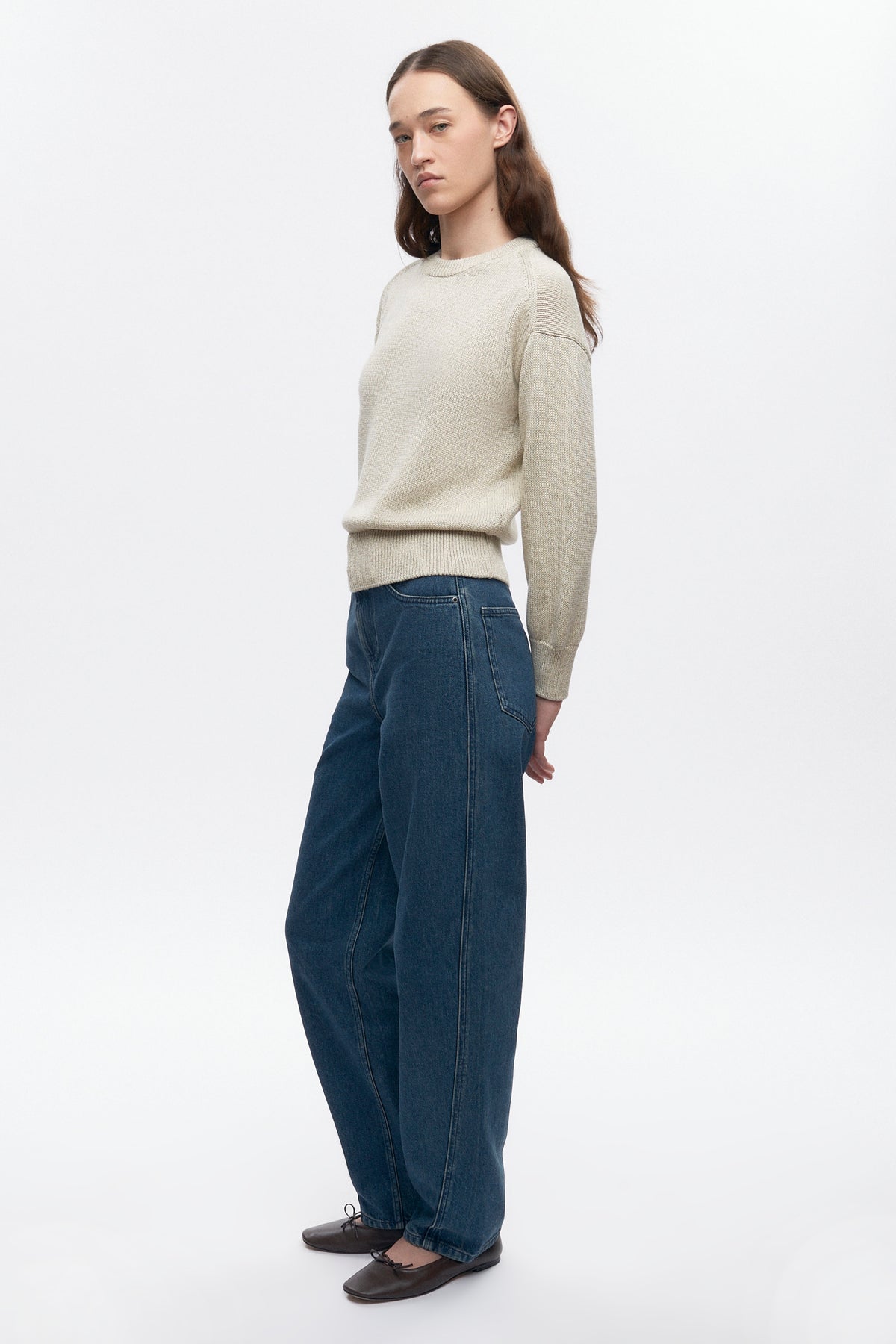 Pull Hamatah pour femmes en avoine chiné