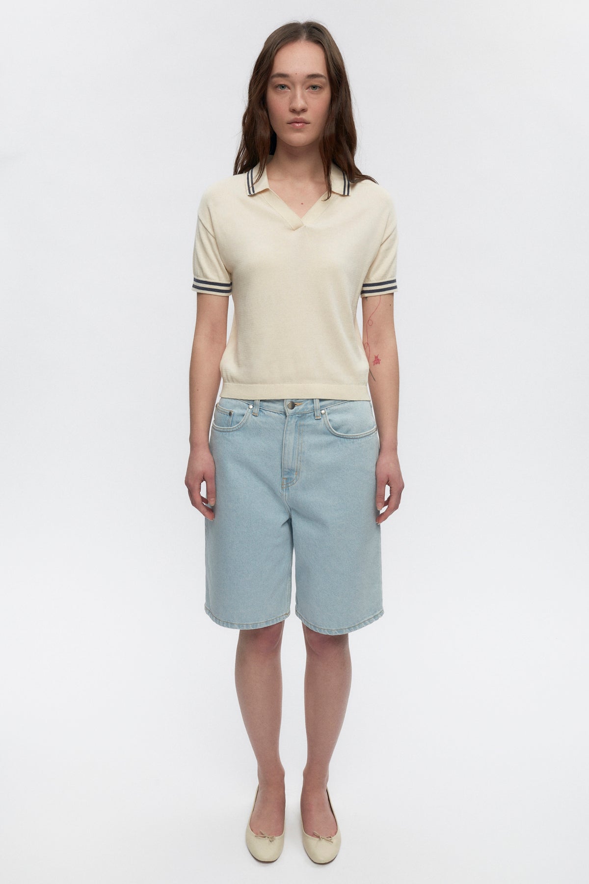 Polo Juniper pour femmes en natural/Dark Dusk
