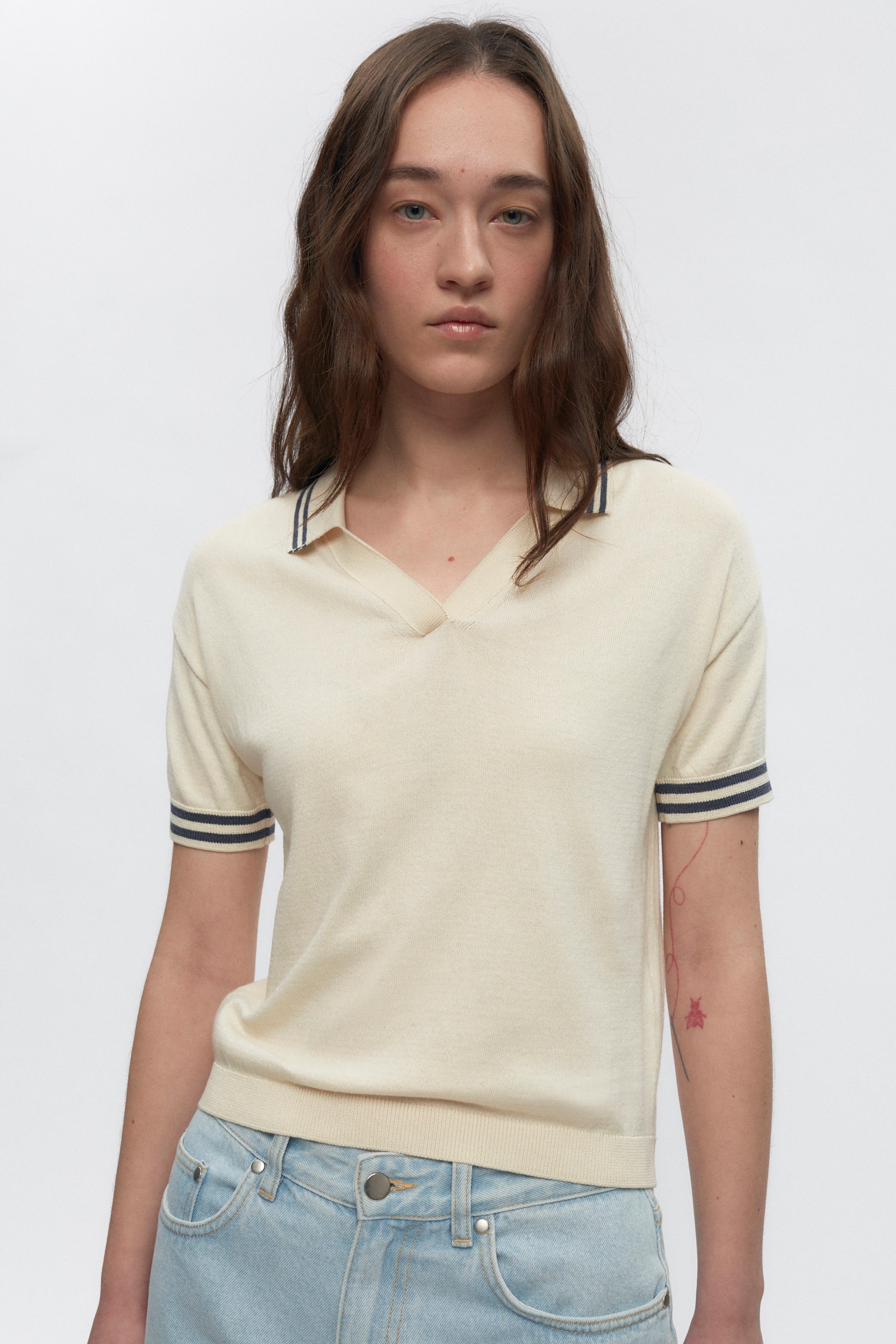 Polo Juniper pour femmes en natural/Dark Dusk