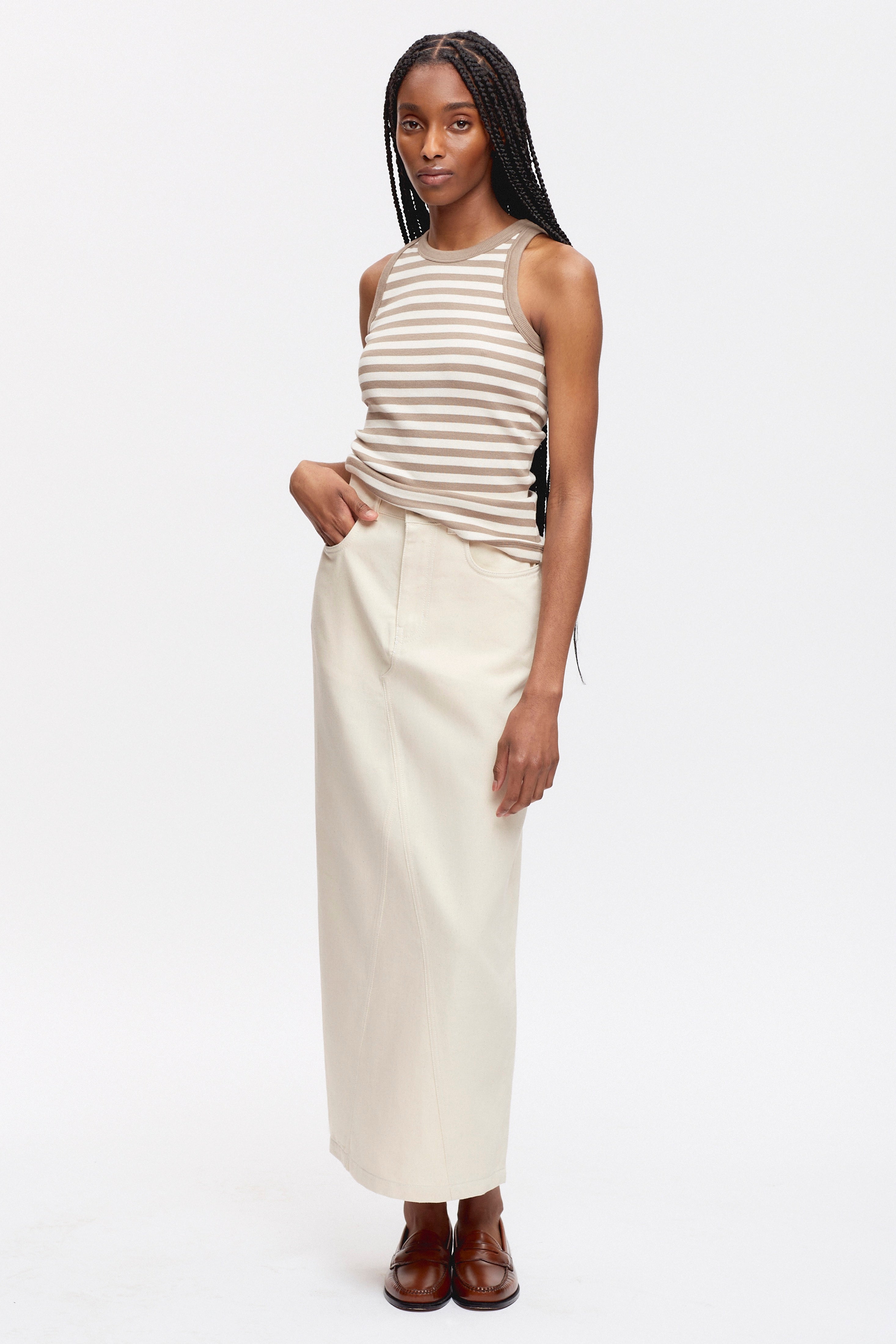 Jupe en Jean Lily pour Femme en Naturel