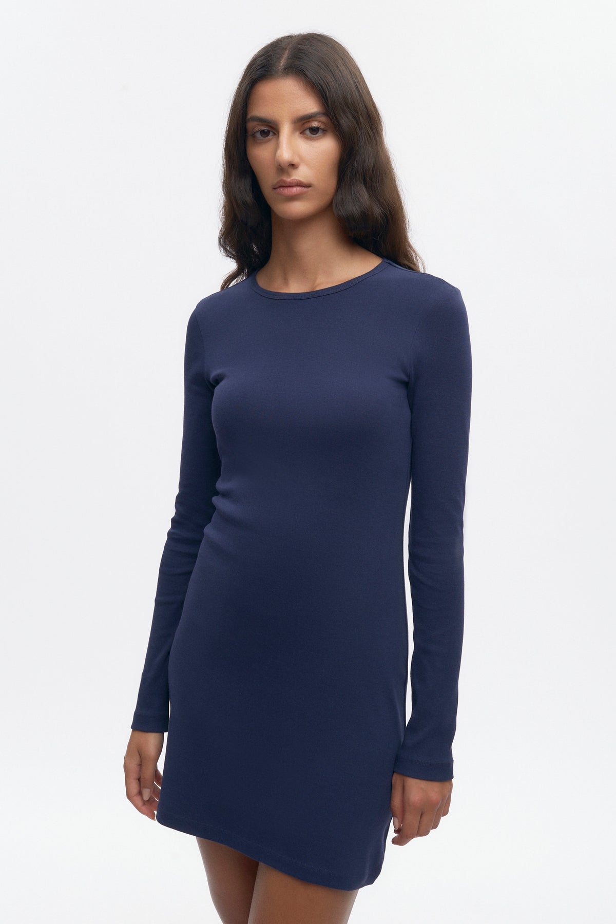 Mini-robe à manches longues pour femme en midnight