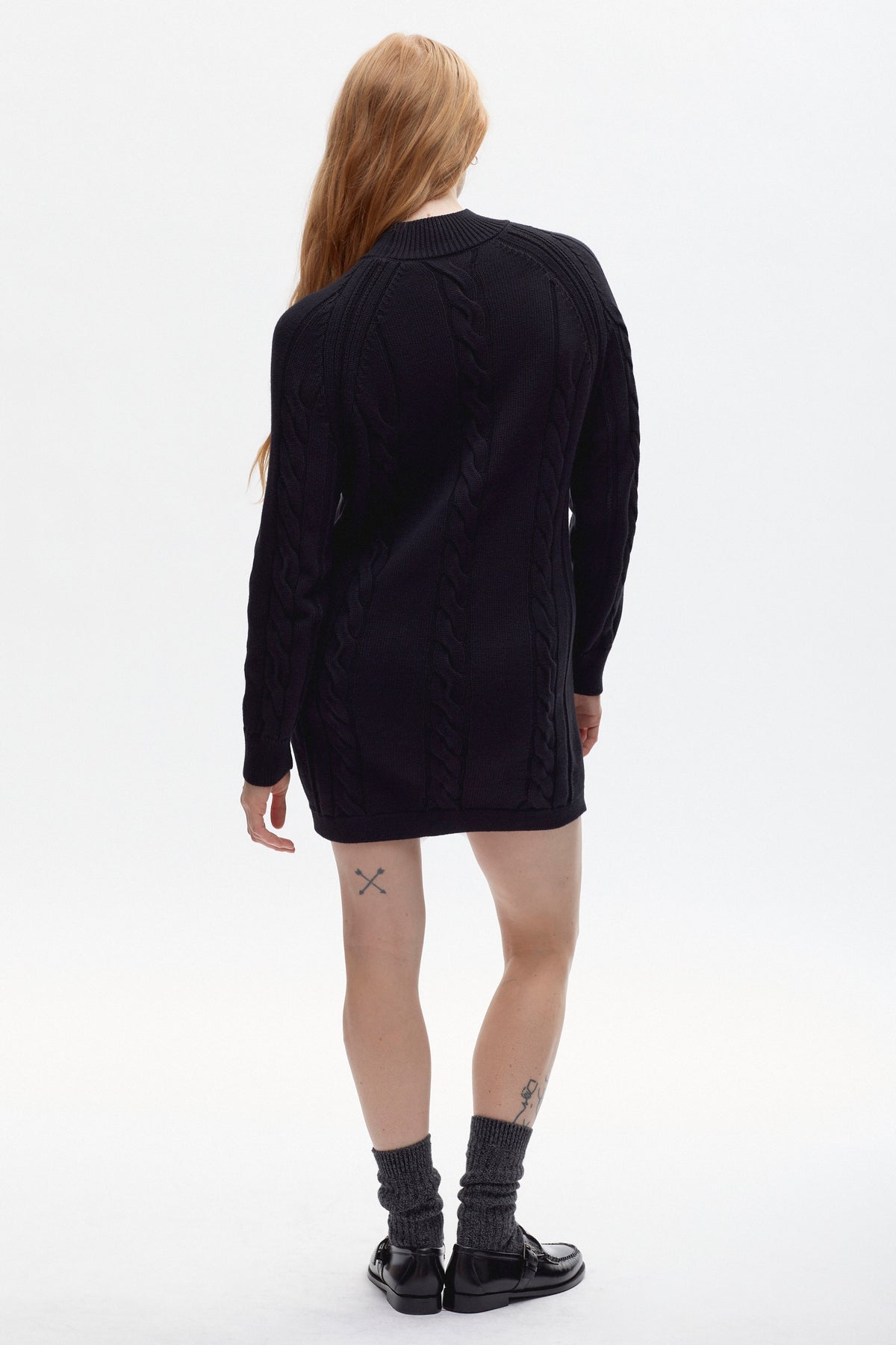 Robe Luxor Cable pour femme en noir