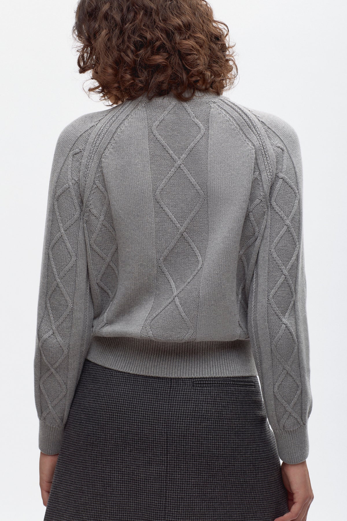 Pull Luxor Cable pour femme en mélange fumé