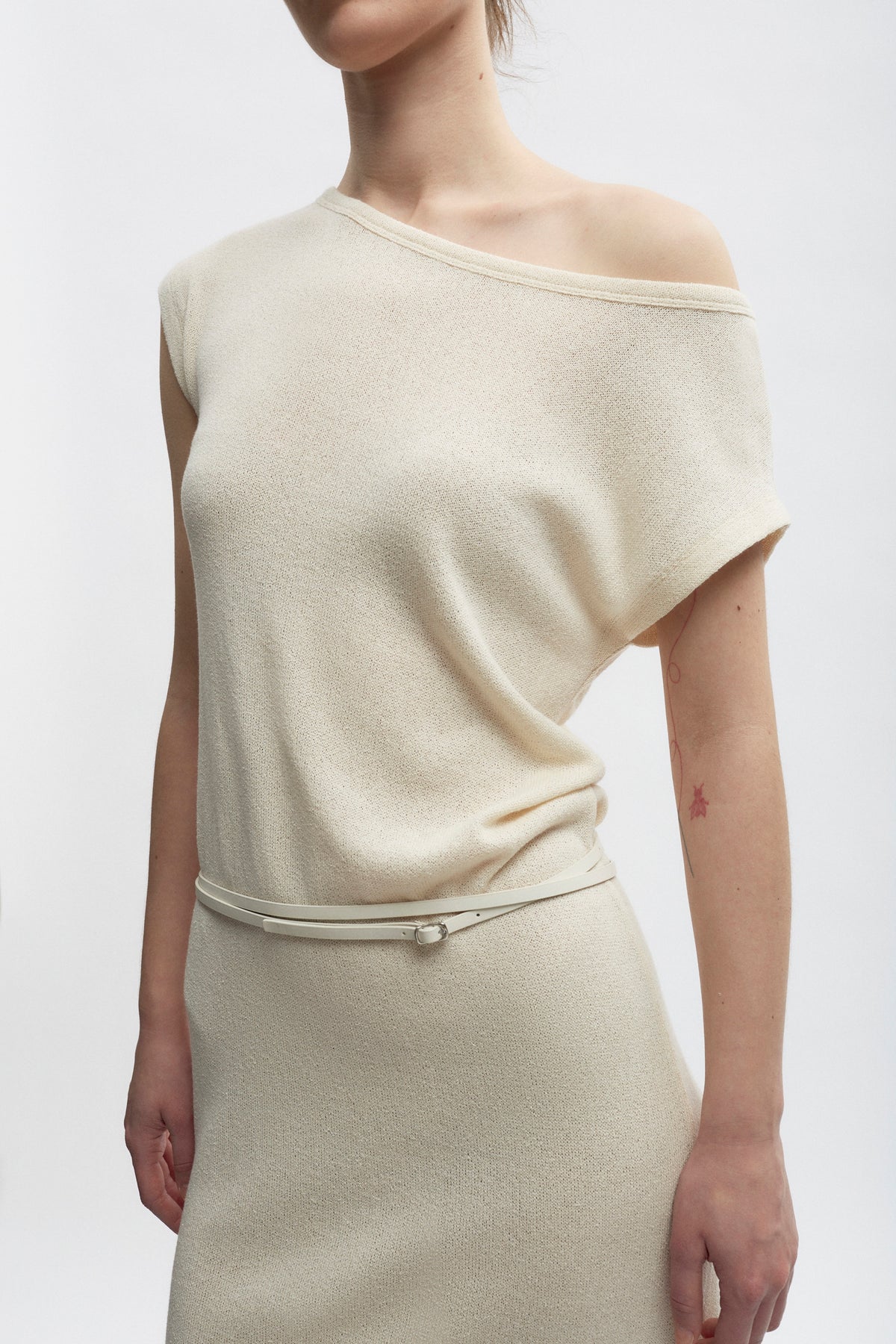 Robe en jersey Luxor pour femme en naturel