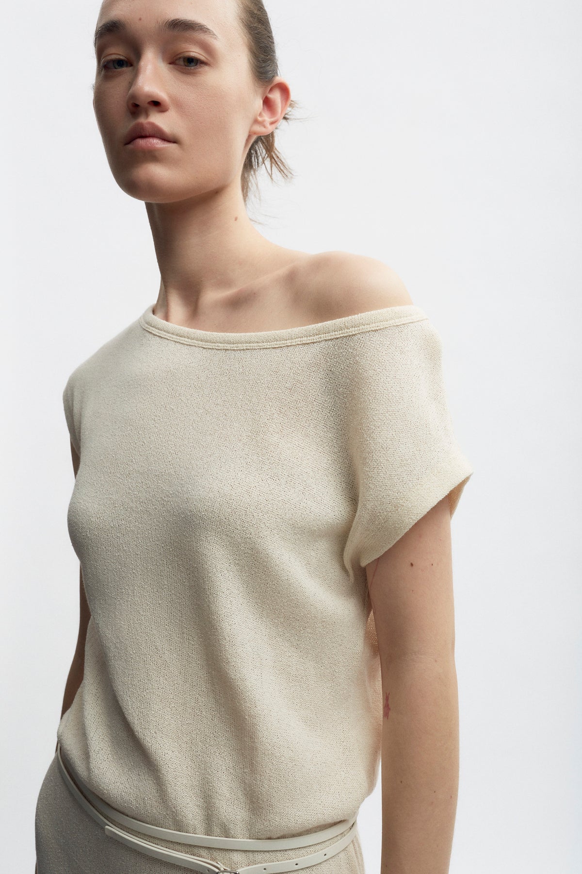 Robe en jersey Luxor pour femme en naturel