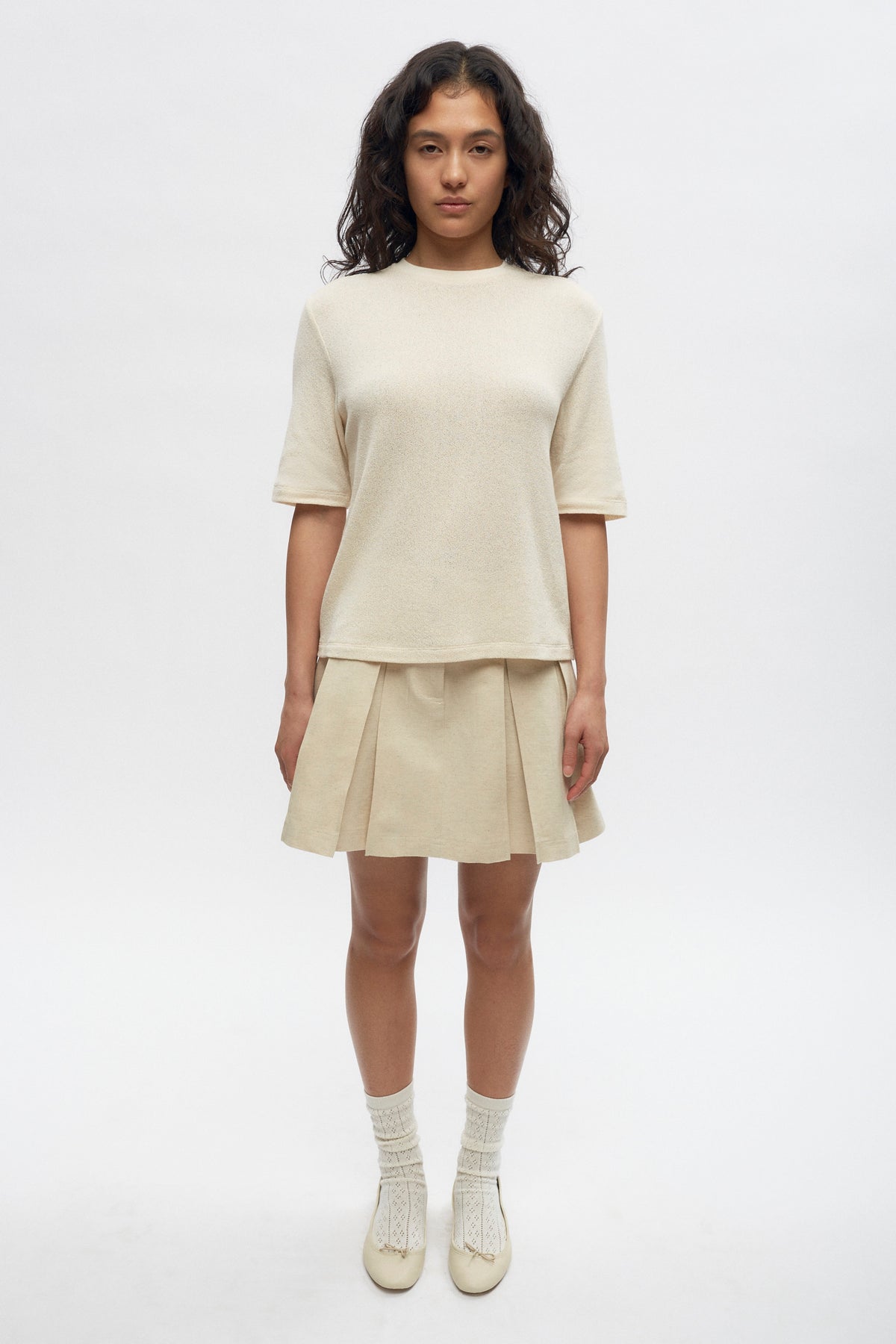 T-shirt en jersey Luxor pour femmes en naturel