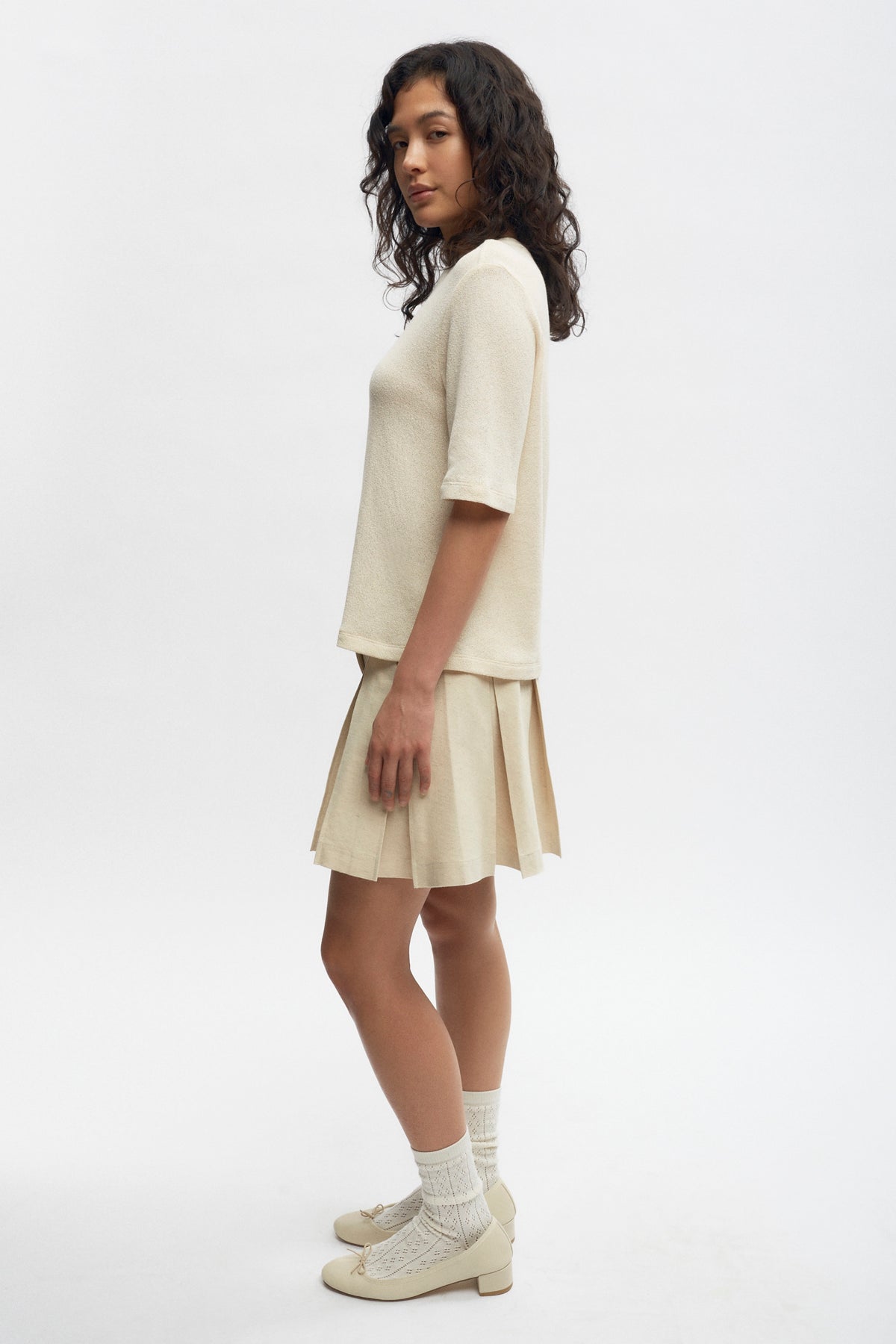 T-shirt en jersey Luxor pour femmes en naturel