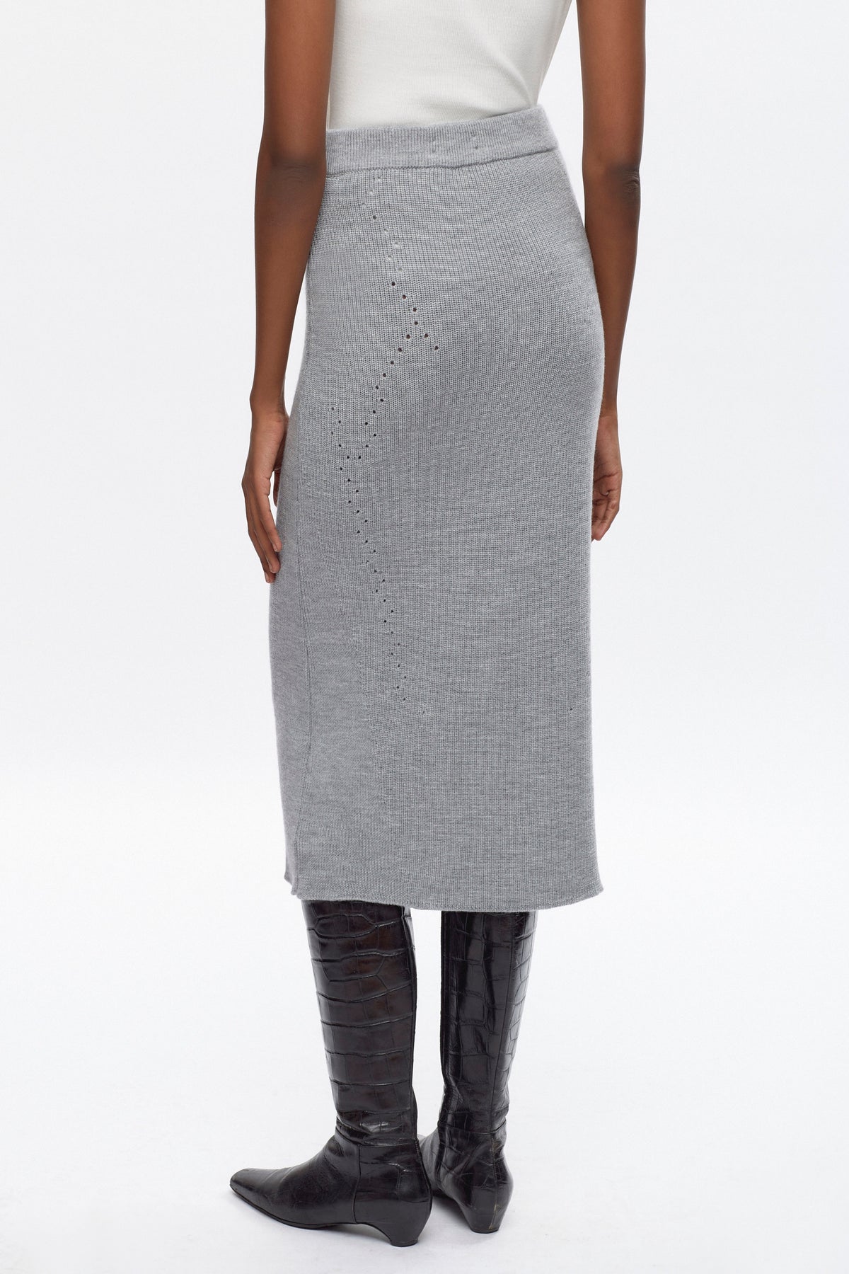 Women's Maadi Skirt in Heather Grey