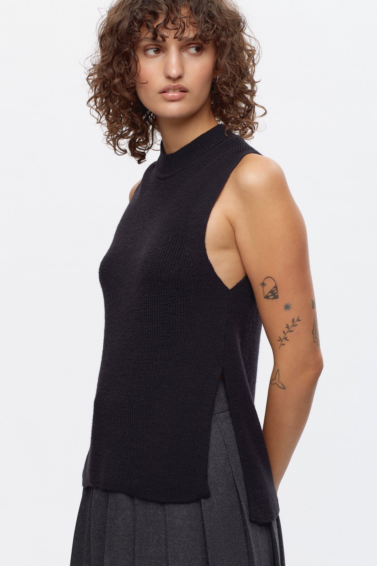 Gilet Maadi pour femme en noir