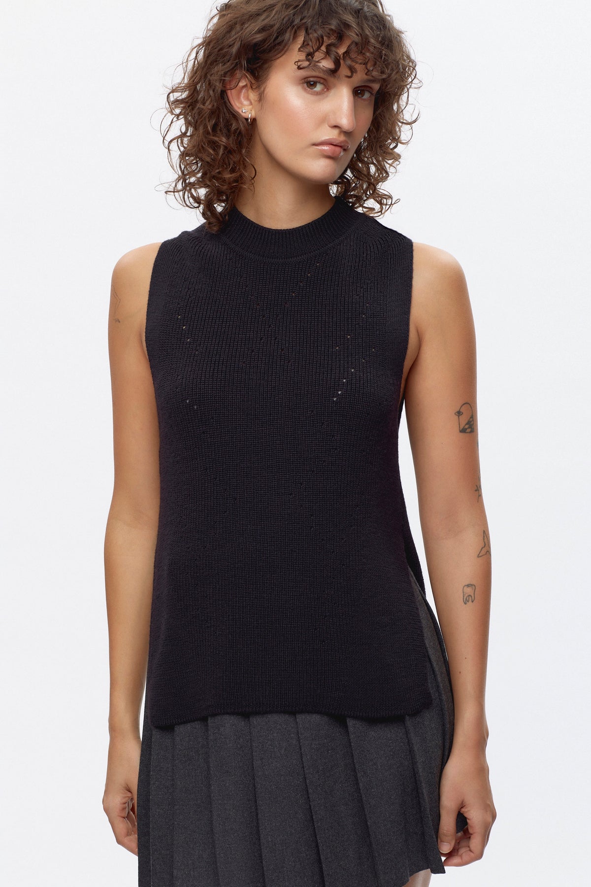 Gilet Maadi pour femme en noir