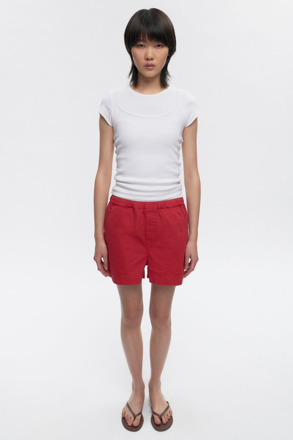 Short à enfiler Merire pour femmes en jester Rouge