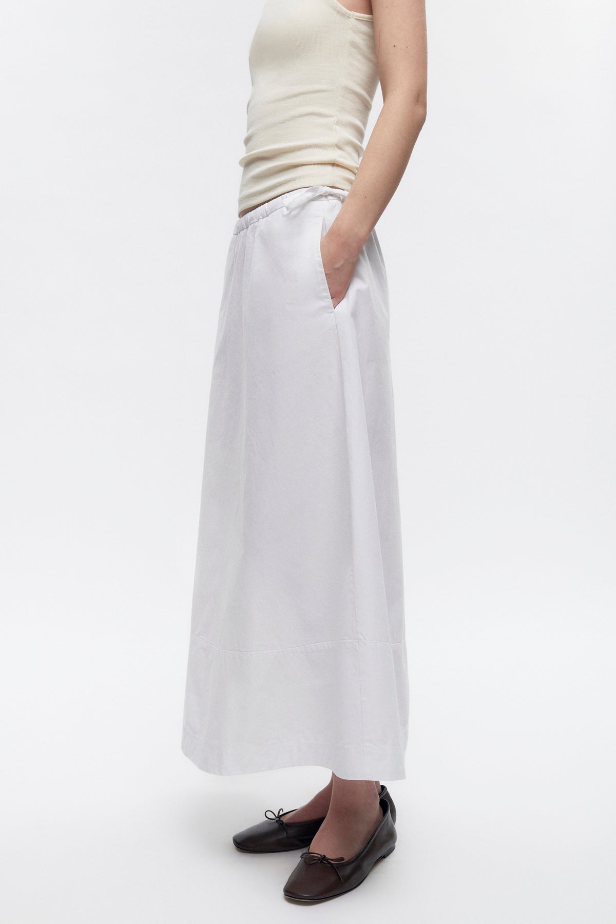 Jupe à enfiler Merire pour femmes en blanc