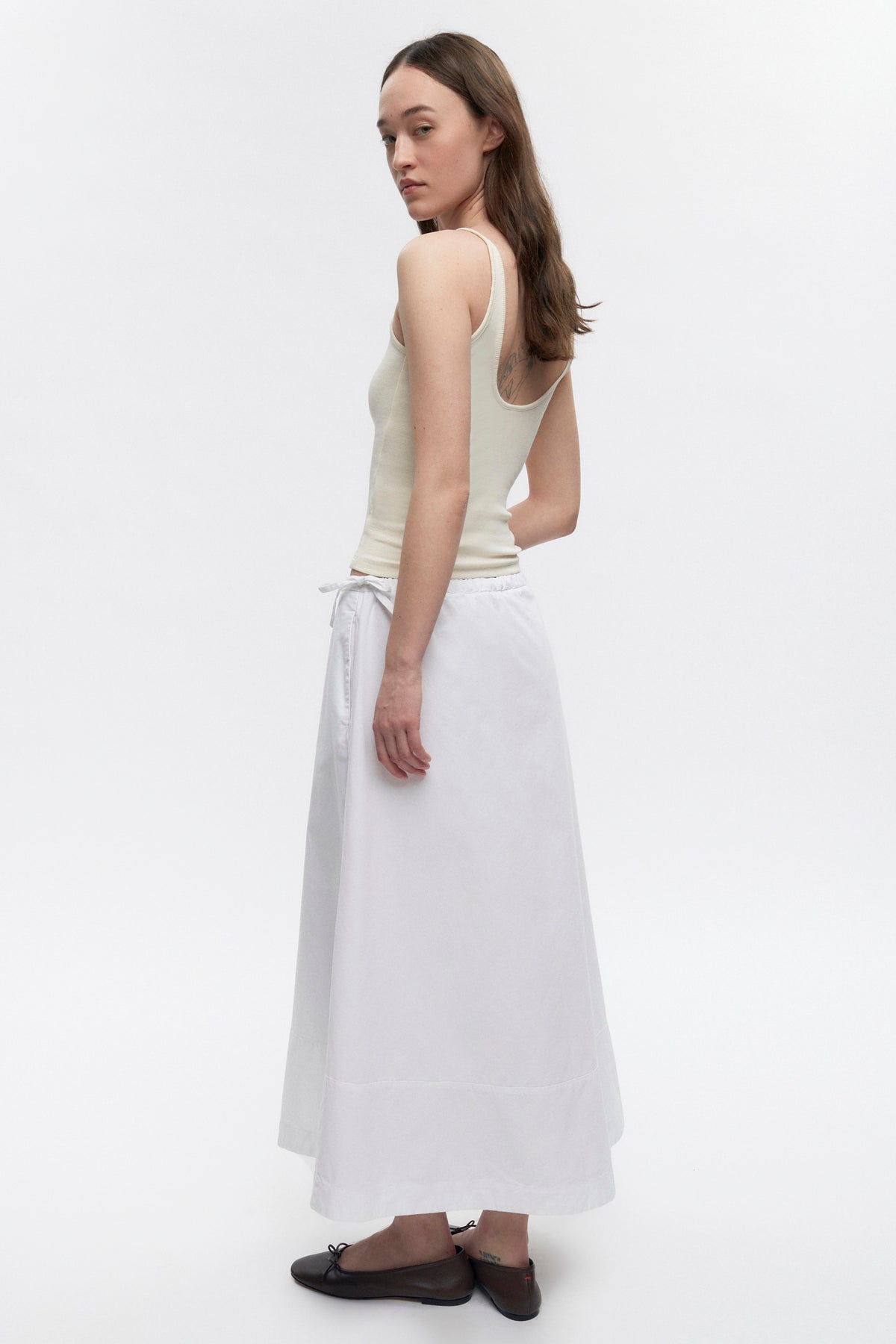 Jupe à enfiler Merire pour femmes en blanc