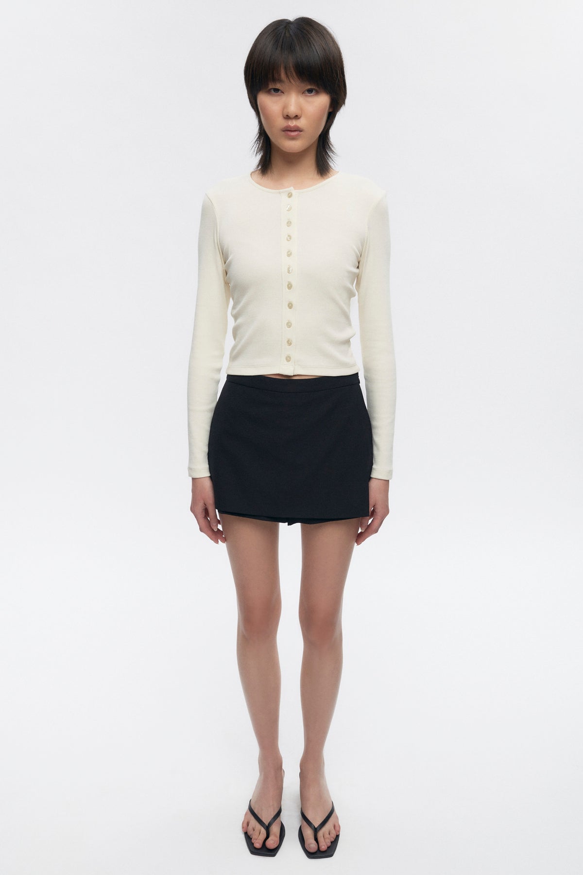 Jupe-short Merit pour femme en noir