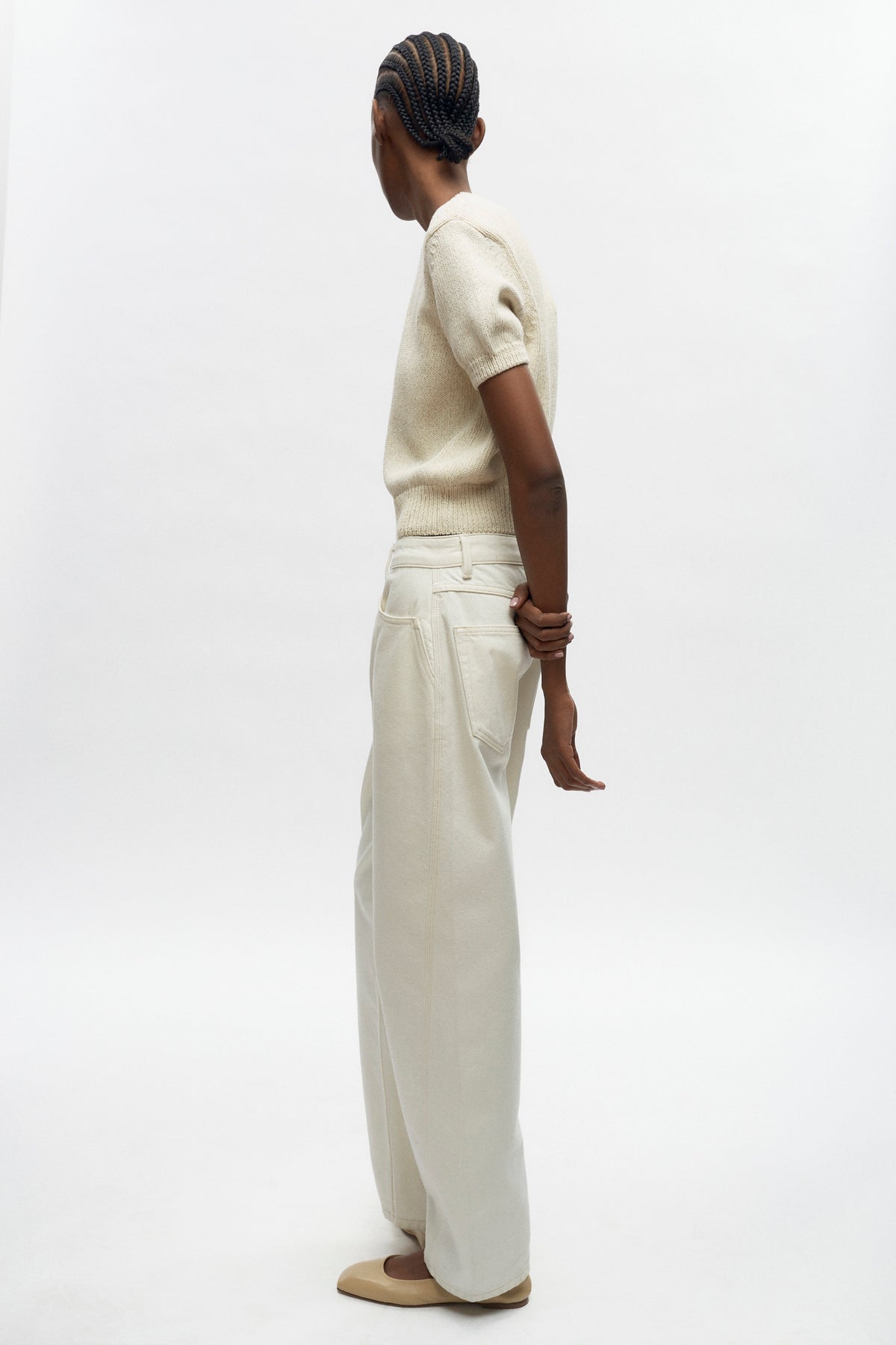 Women's Orman Knit Crew in Natural Mix