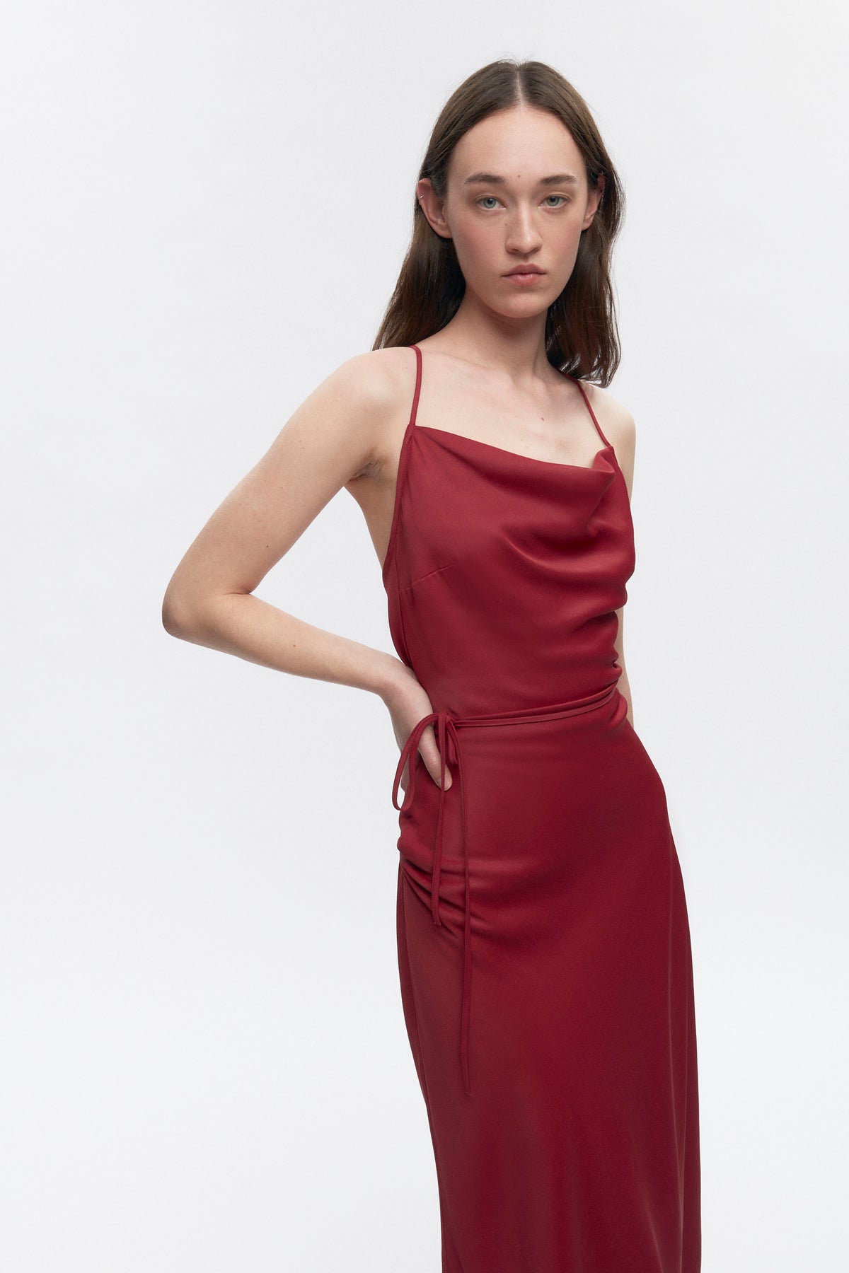 Robe Osiris pour femme en rouge Sunstar