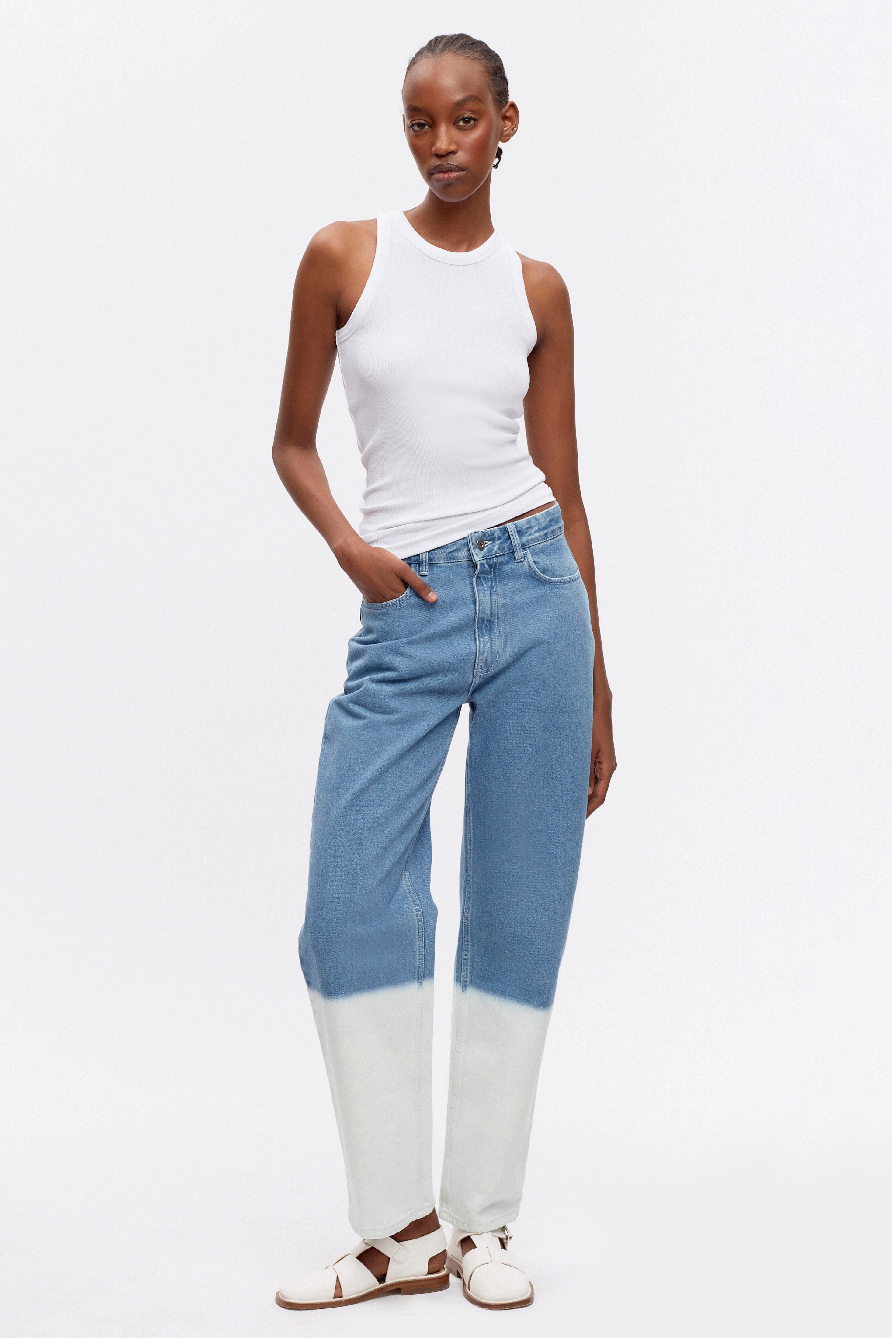 Denim Rivoli pour femme en teinture par immersion