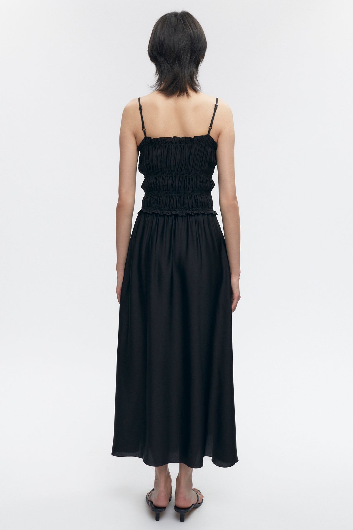 Women's Ruffle Dress in Black