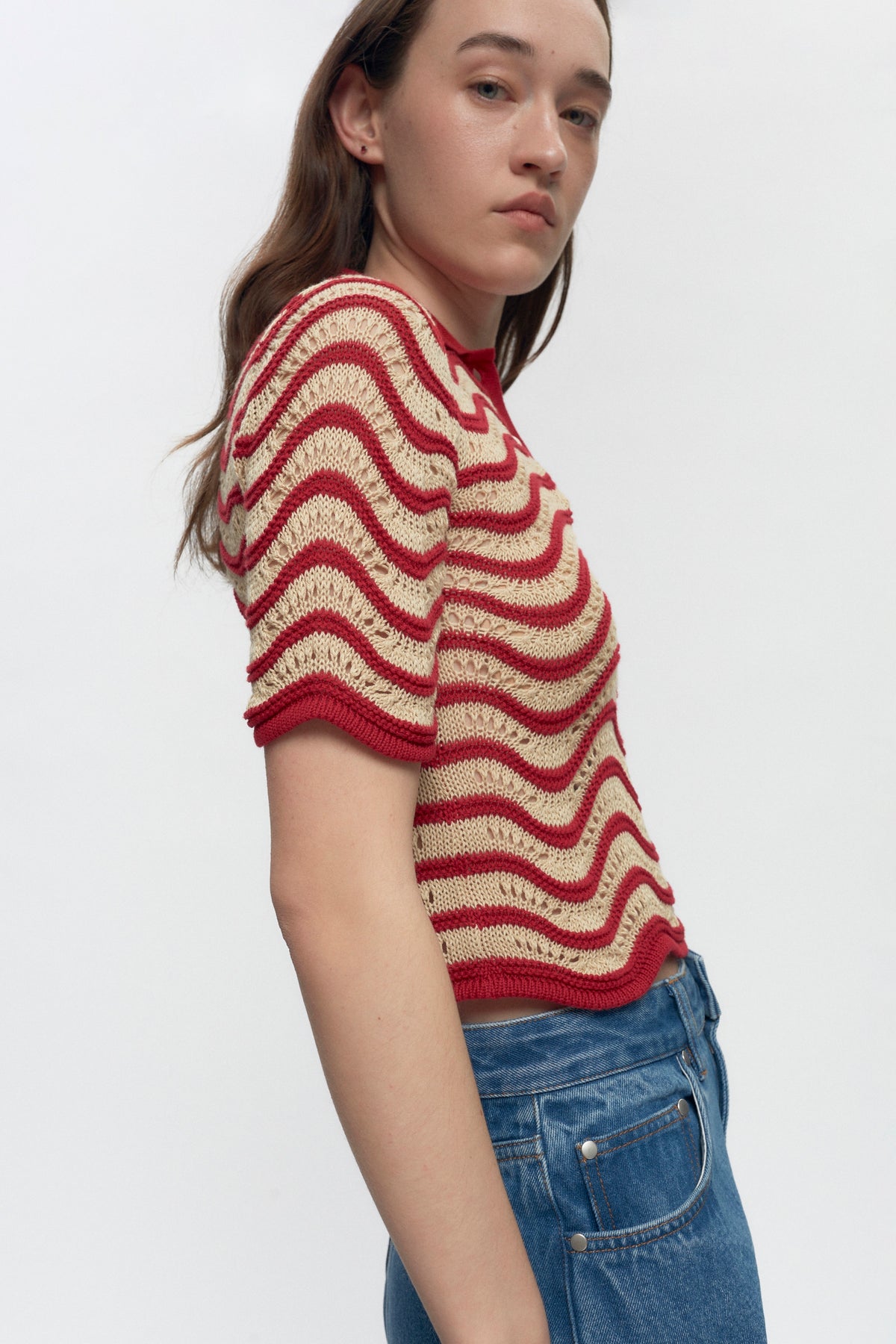 Polo Sabah pour femmes en jester Red/Natural