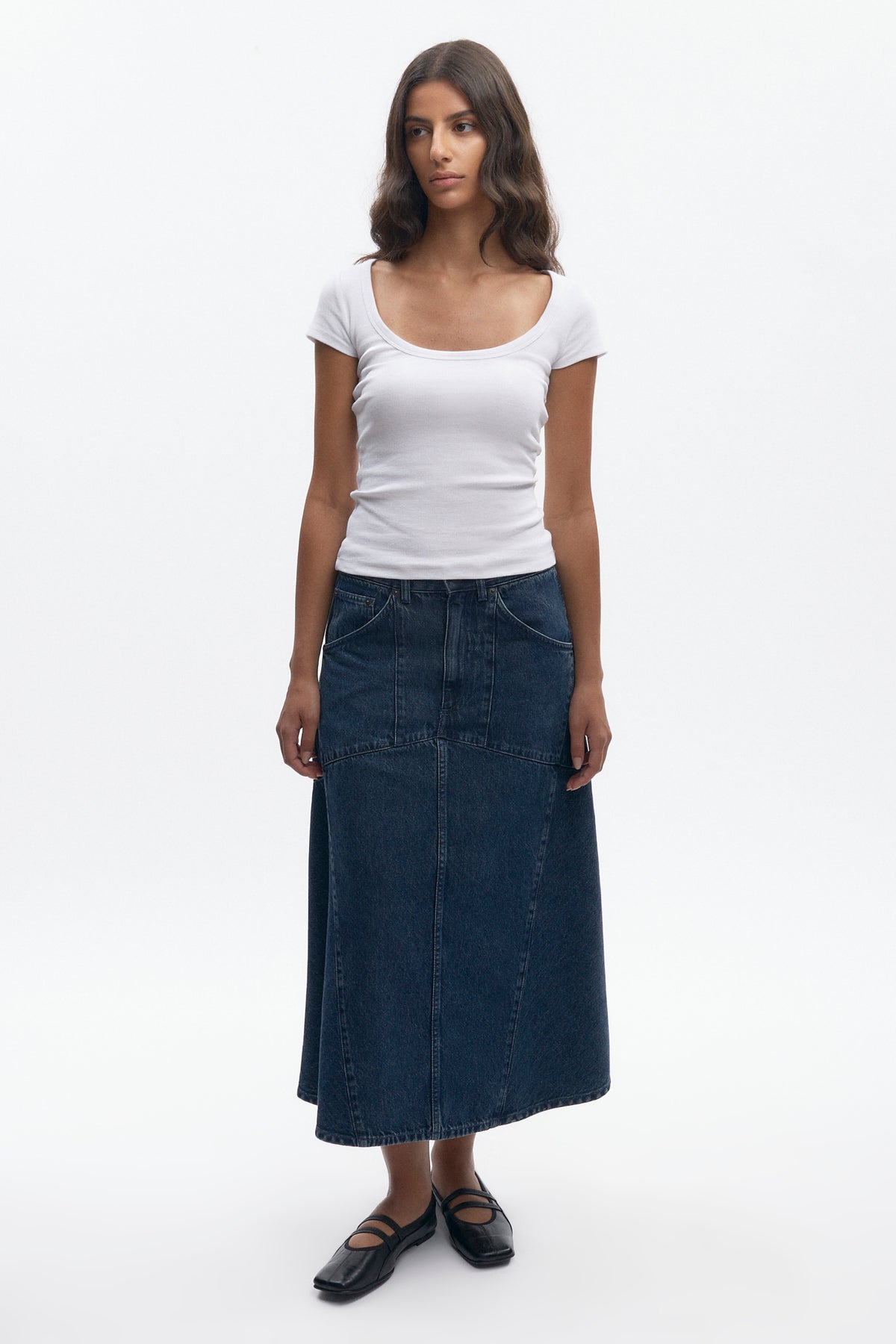 Women's Scoop Tee in White